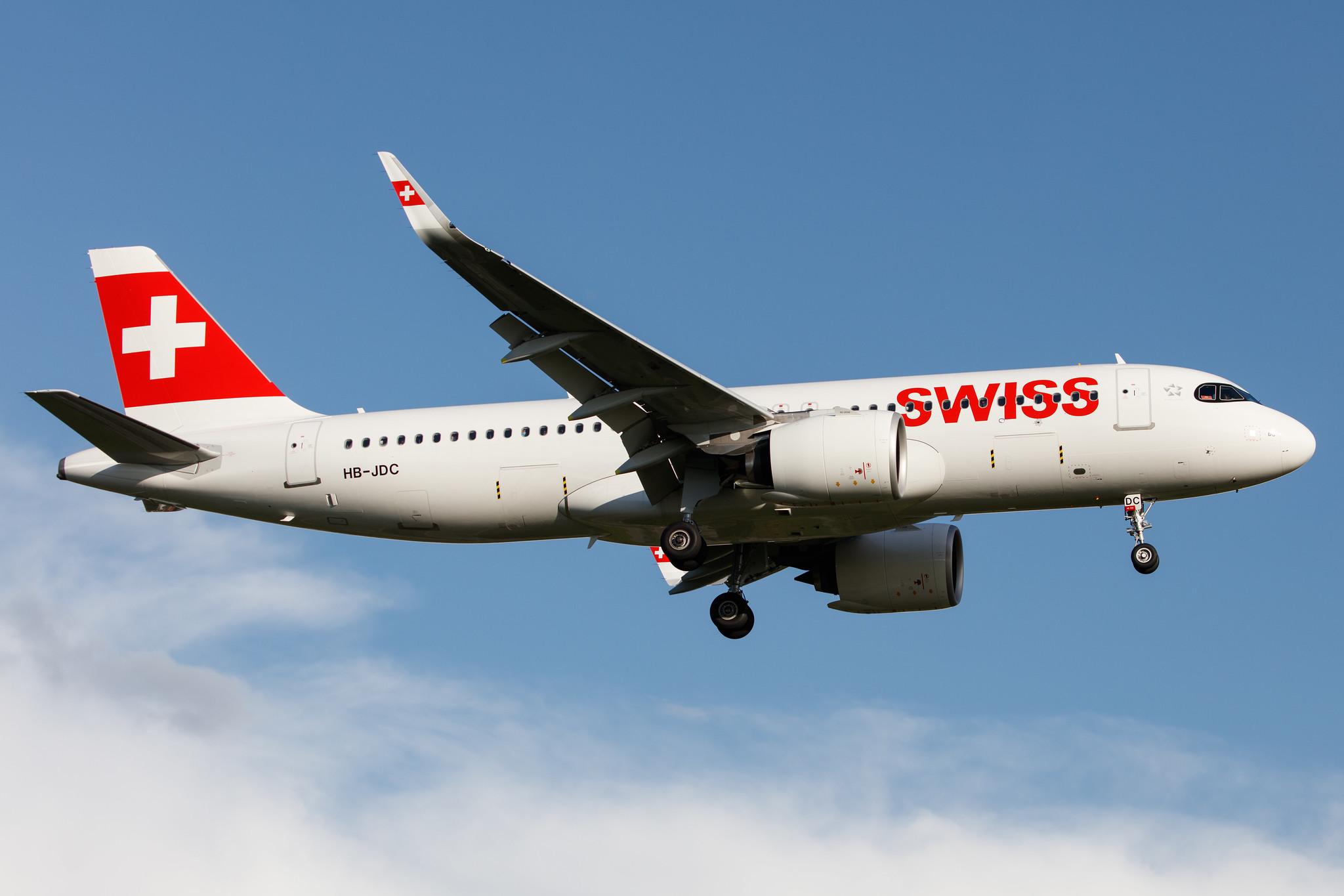 Hamburg Airport: Swiss (LX / SWR) |  Airbus A320-271N A20N | HB-JDC | MSN 10242