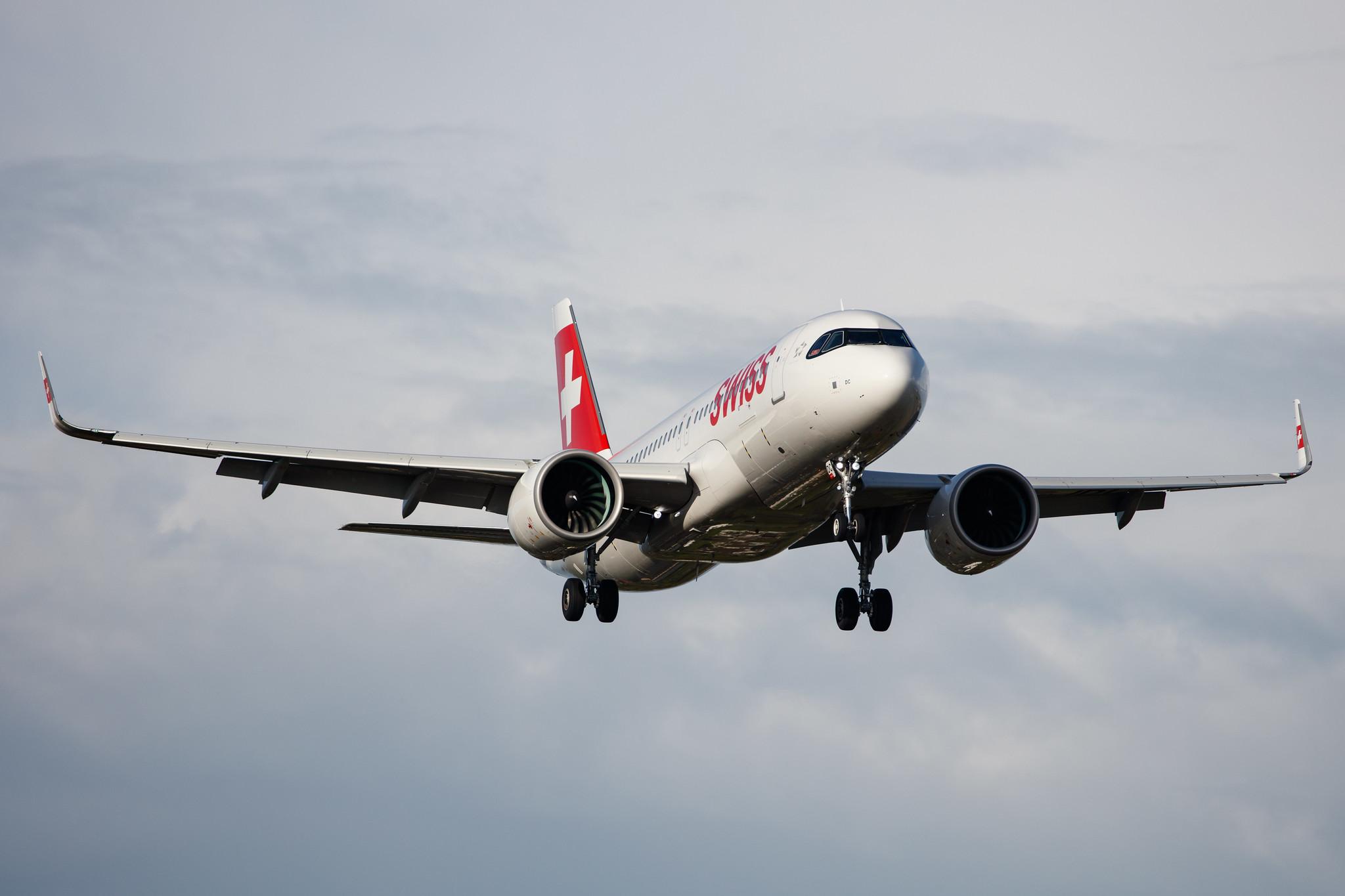 Hamburg Airport: Swiss (LX / SWR) |  Airbus A320-271N A20N | HB-JDC | MSN 10242