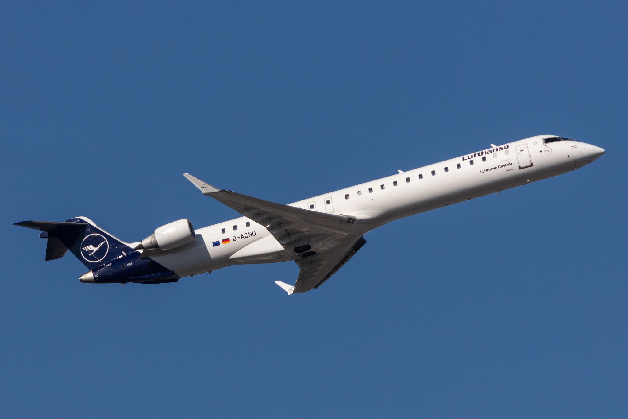 Frankfurt Airport: Lufthansa (LH / DLH) | Operator: Lufthansa CityLine |  Mitsubishi CRJ-900LR CRJ9 | D-ACNU | MSN 15267