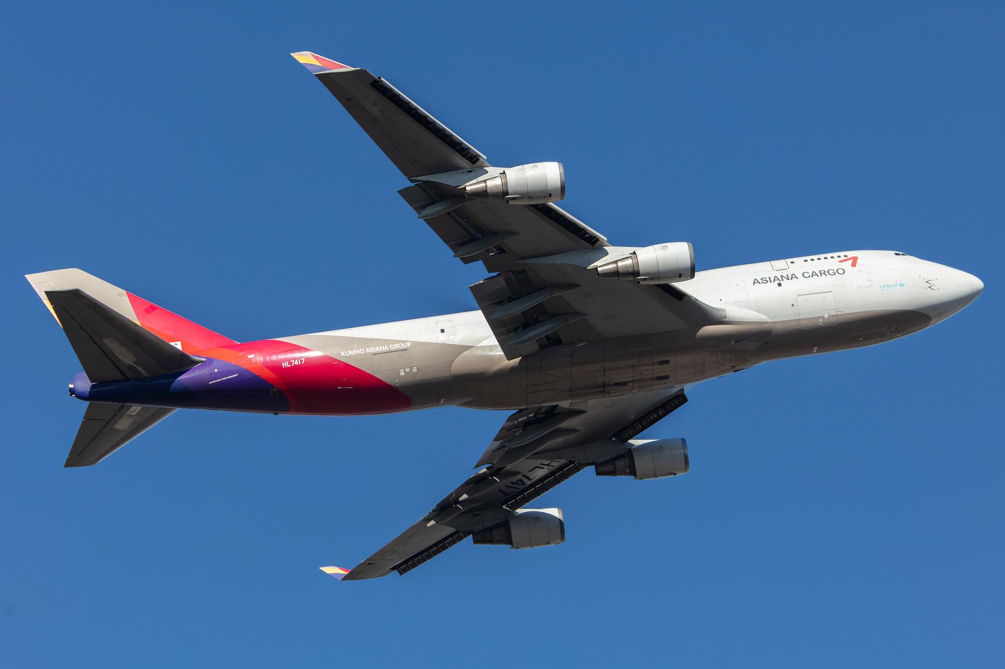 Frankfurt Airport: Asiana Cargo (OZ / AAR) | Operator: Asiana Airlines |  Boeing 747-48E(BDSF) B744 | HL7417 | MSN 25779