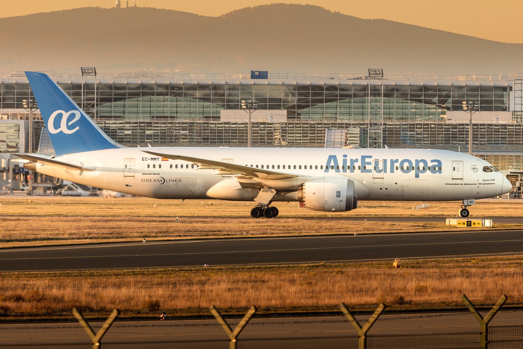 Frankfurt Airport: Air Europa (UX / AEA) |  Boeing 787-8 Dreamliner B788 | EC-MMY | MSN 36416