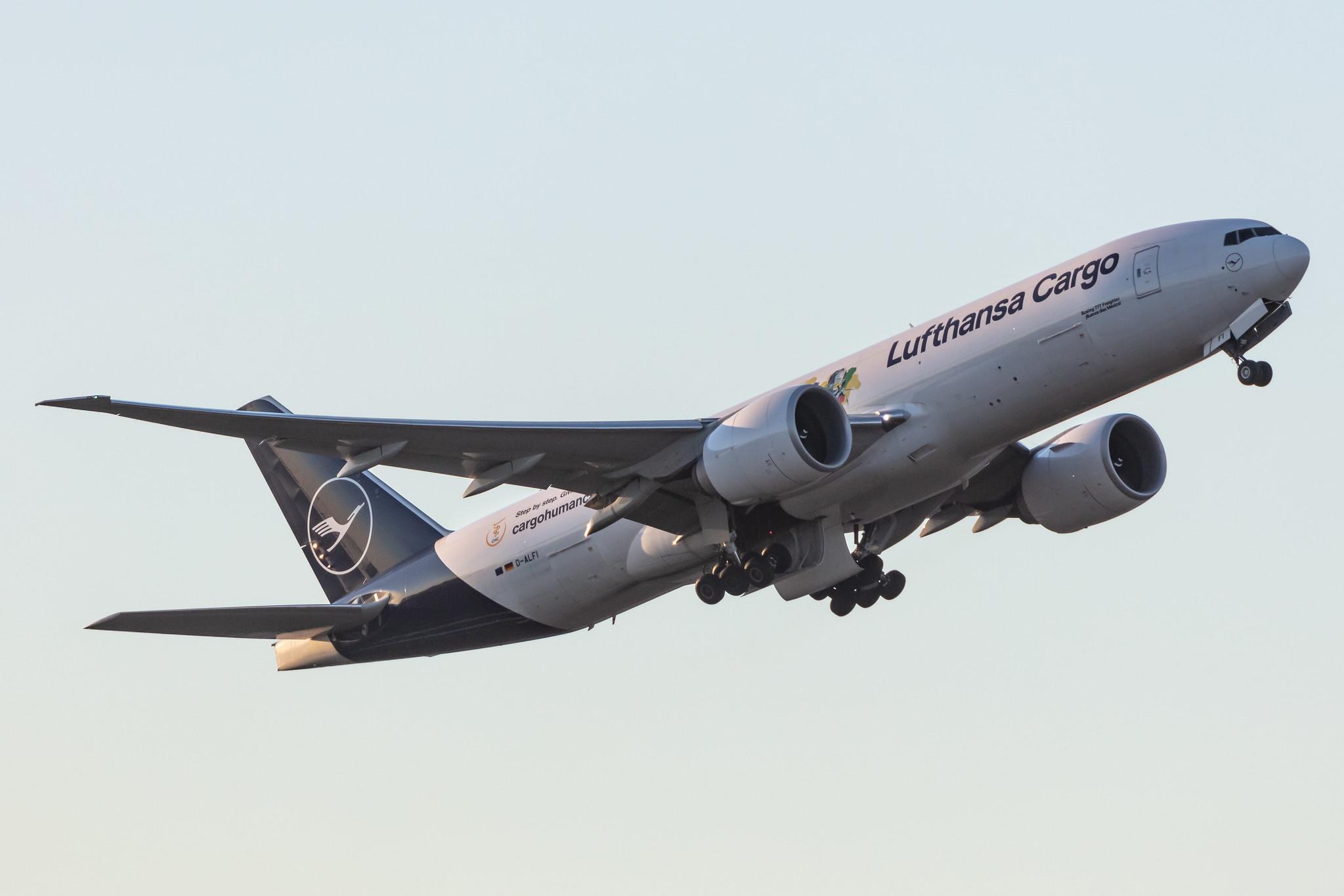 Frankfurt Airport: Lufthansa Cargo (/ GEC) |  Livery: Cargo Human Care Livery |  Boeing 777-F B77L | D-ALFI | MSN 66912