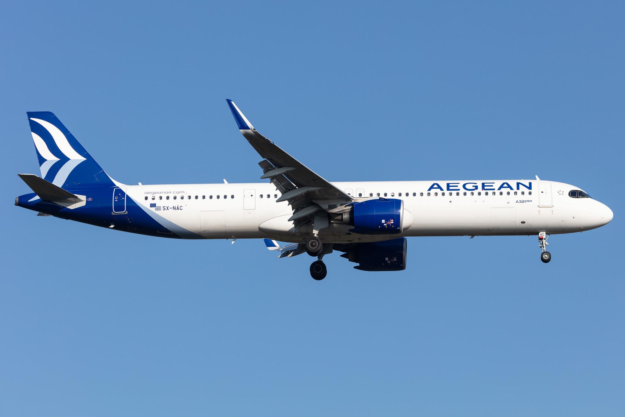 Frankfurt Airport: Aegean Airlines (A3 / AEE) |  Airbus A321-271NX A21N | SX-NAC | MSN 10189