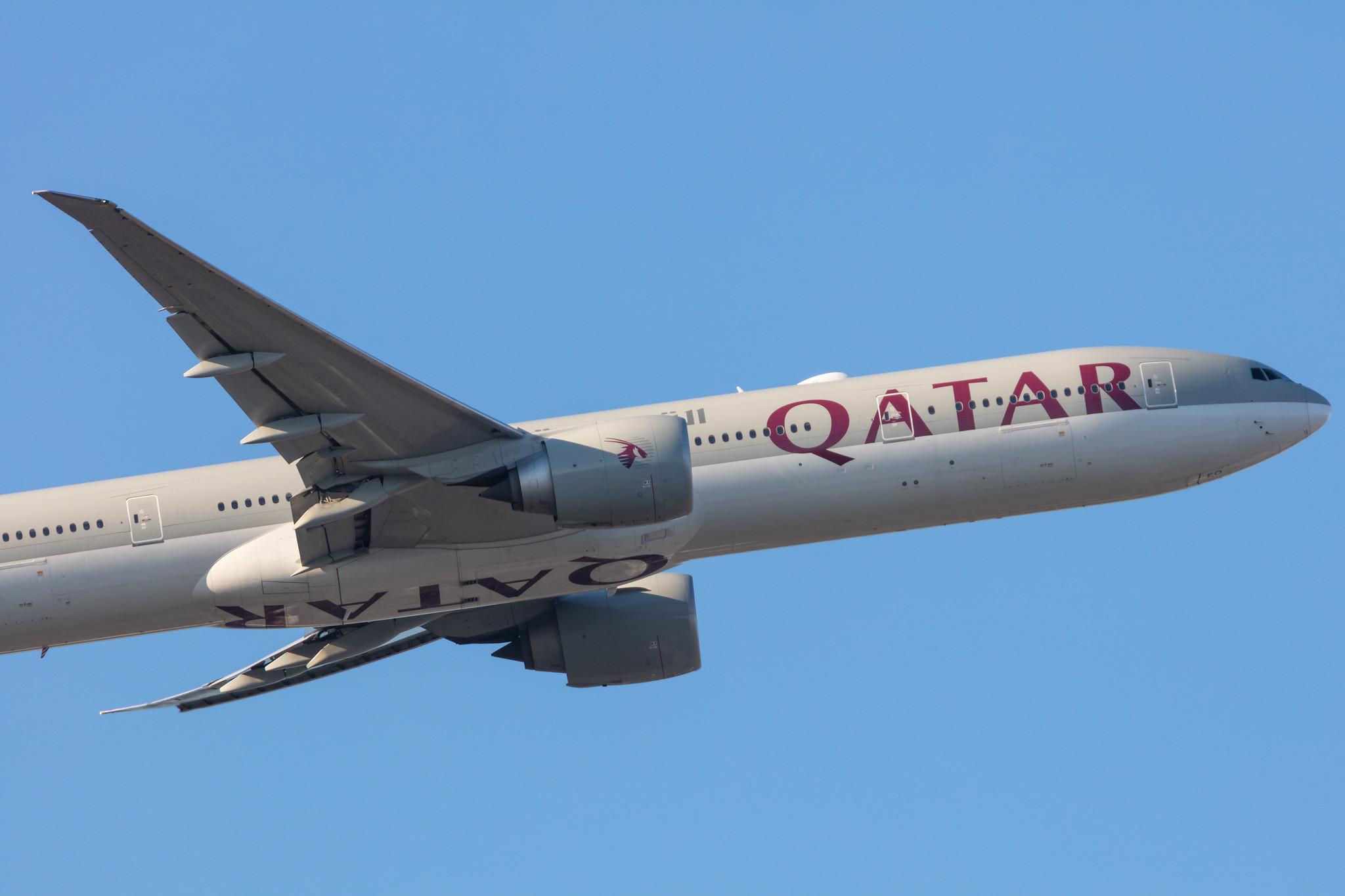 Frankfurt Airport: Qatar Airways (QR / QTR) |  Boeing 777-3DZ(ER) B77W | A7-BEO | MSN 64065