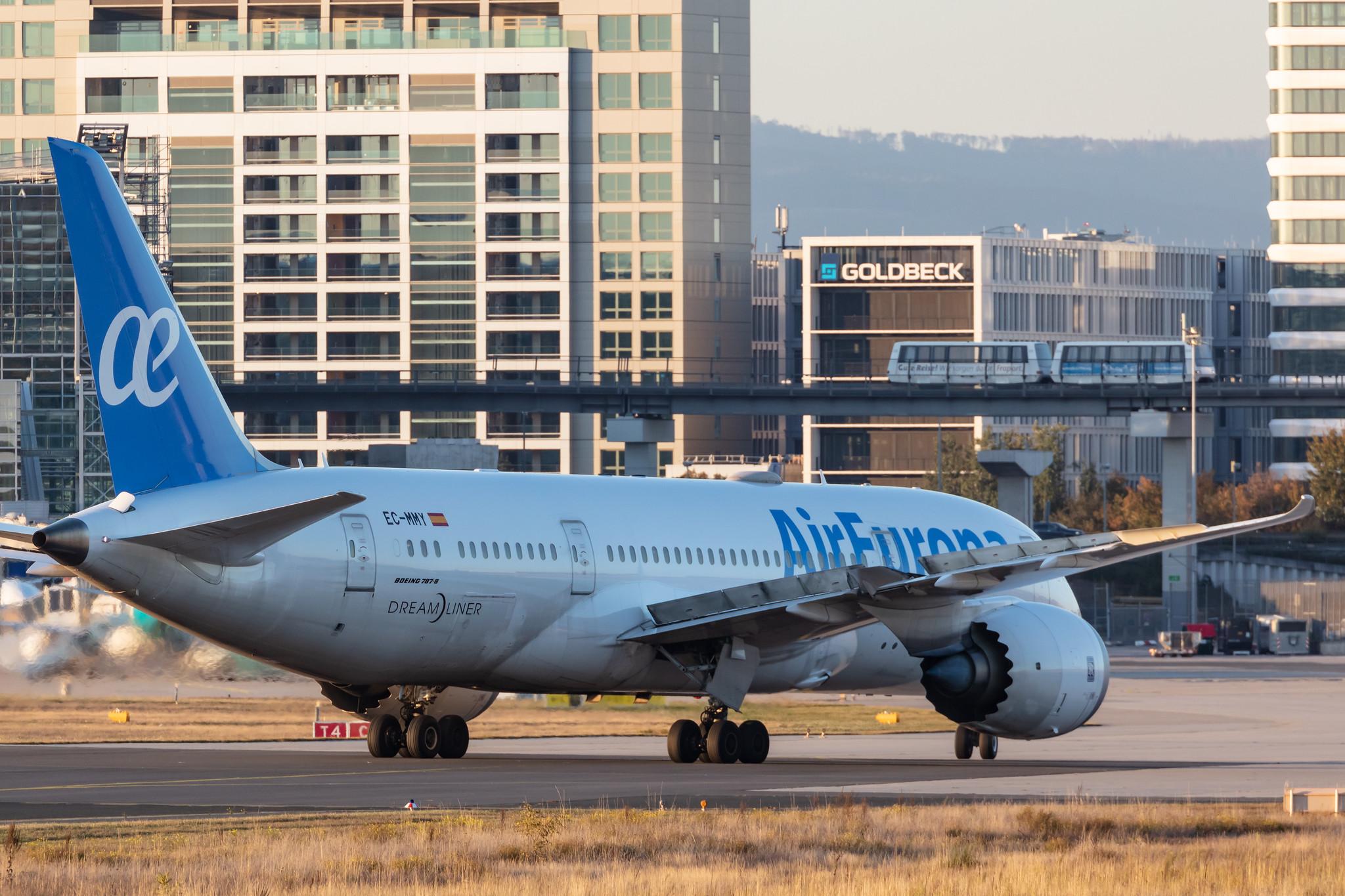 Frankfurt Airport: Air Europa (UX / AEA) |  Boeing 787-8 Dreamliner B788 | EC-MMY | MSN 36416