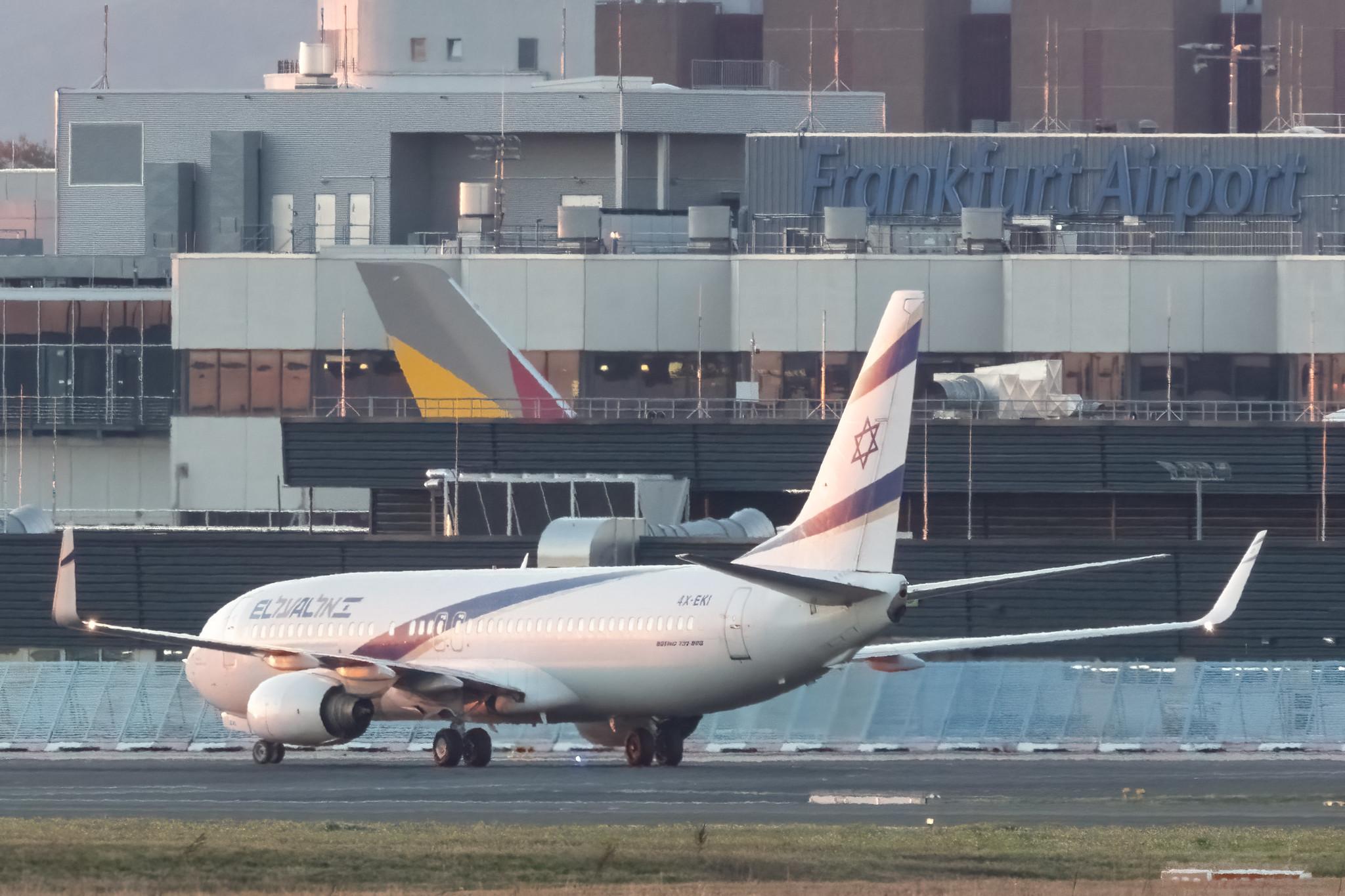 Frankfurt Airport: El Al (LY / ELY) |  Boeing 737-86N B738 | 4X-EKI | MSN 28587