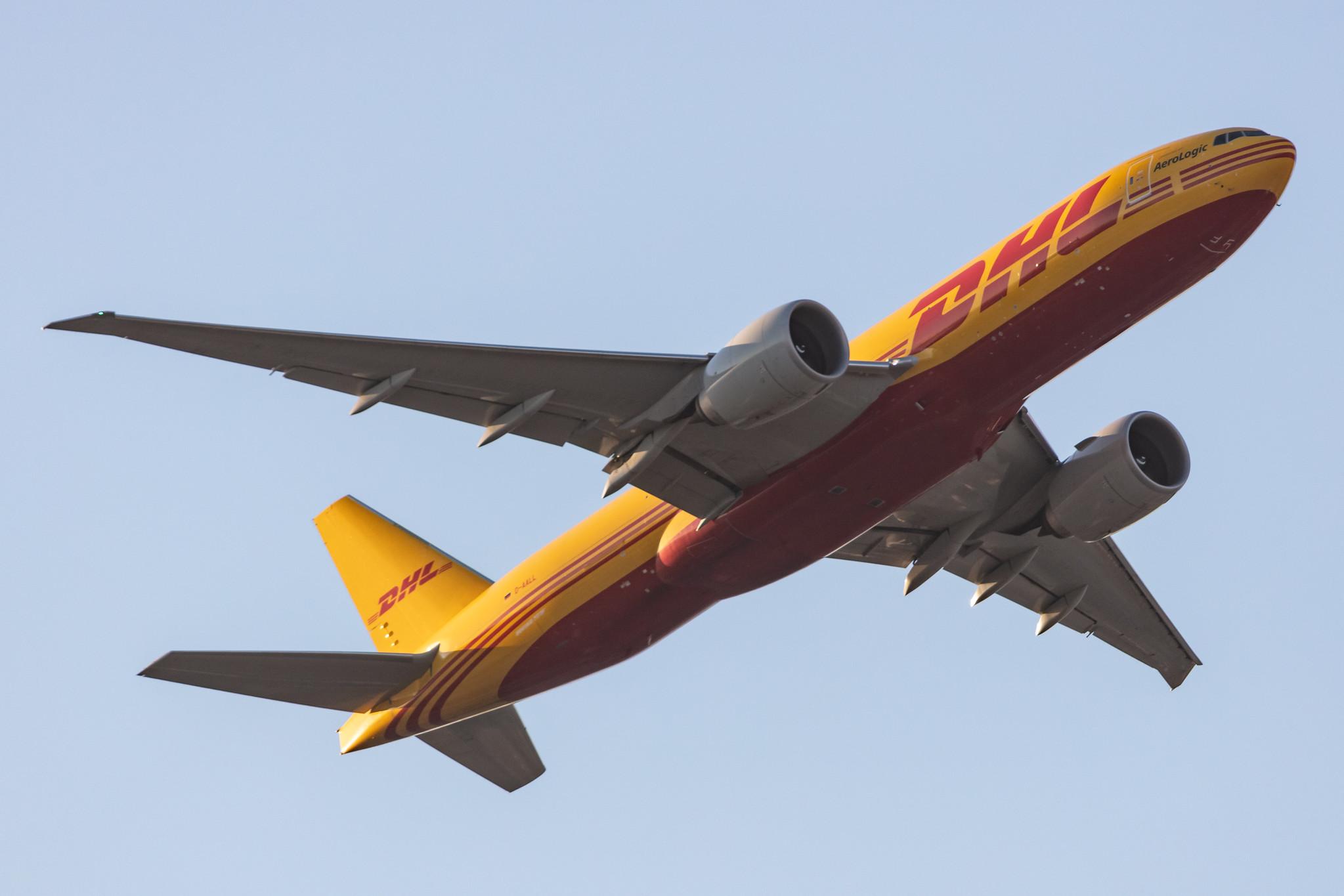 Frankfurt Airport: DHL (D0 / DHK) | Operator: AeroLogic |  Boeing 777-F B77L | D-AALL | MSN 66081