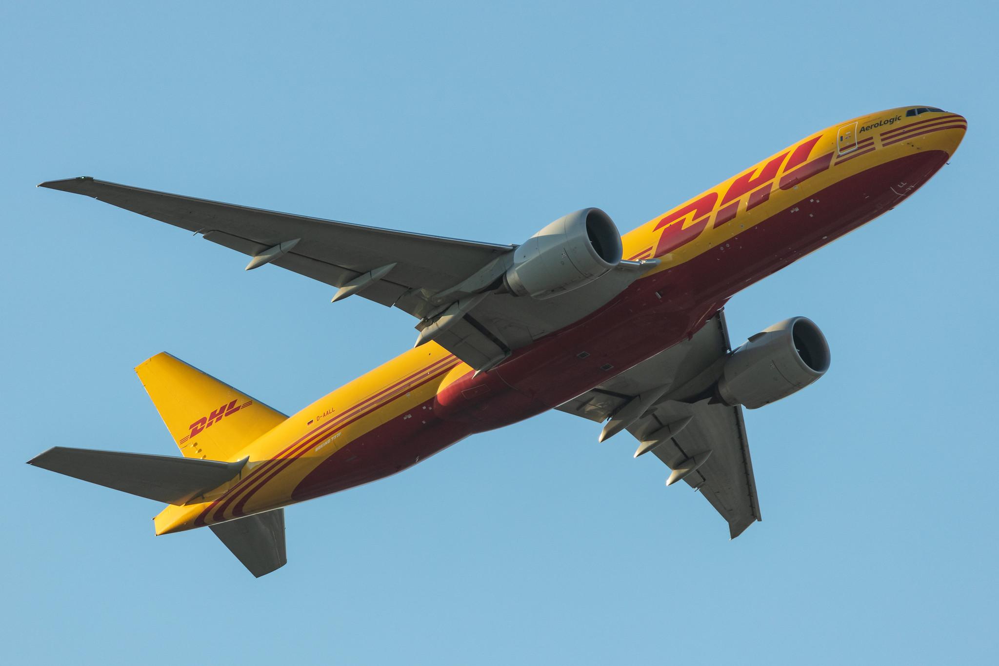 Frankfurt Airport: DHL (D0 / DHK) | Operator: AeroLogic |  Boeing 777-F B77L | D-AALL | MSN 66081