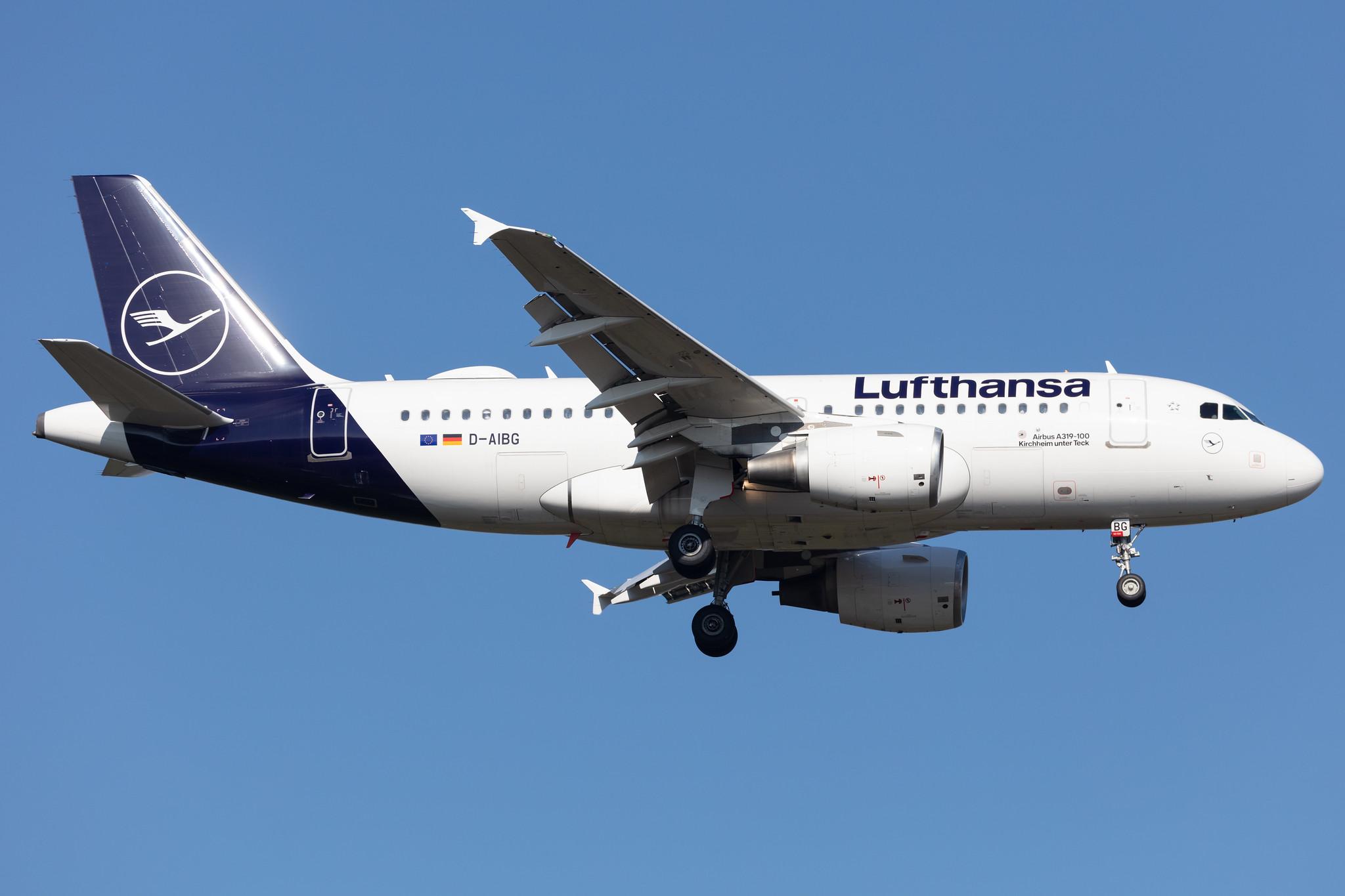 Frankfurt Airport: Lufthansa (LH / DLH) |  Airbus A319-112 A319 | D-AIBG | MSN 4841