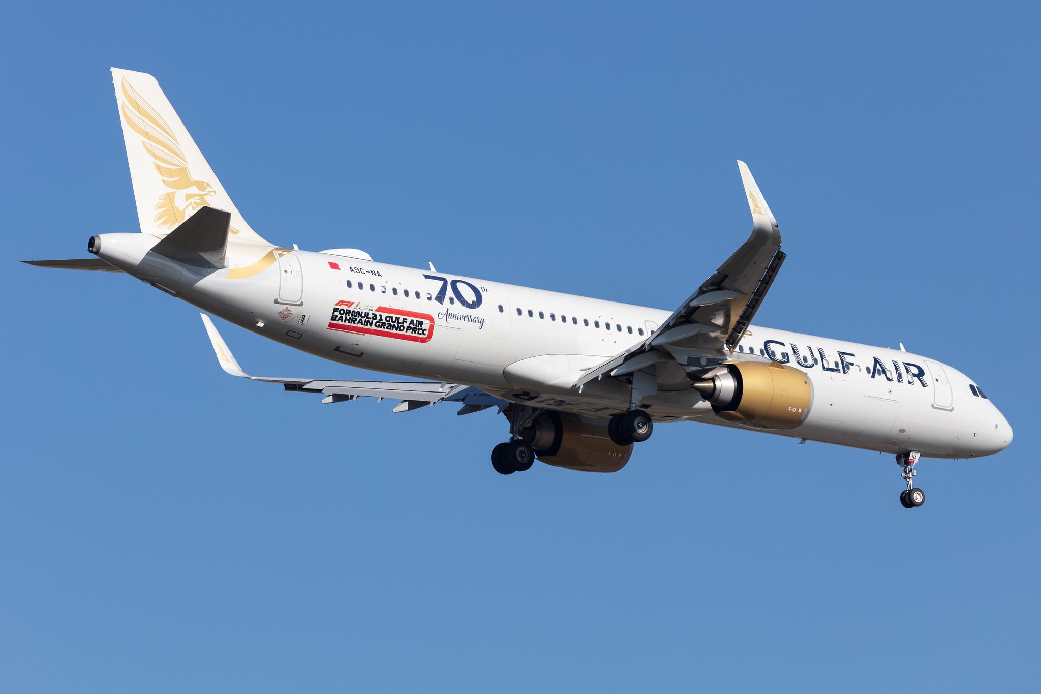 Frankfurt Airport: Gulf Air (GF / GFA) |  Airbus A321-253NX A21N | A9C-NA | MSN 09433