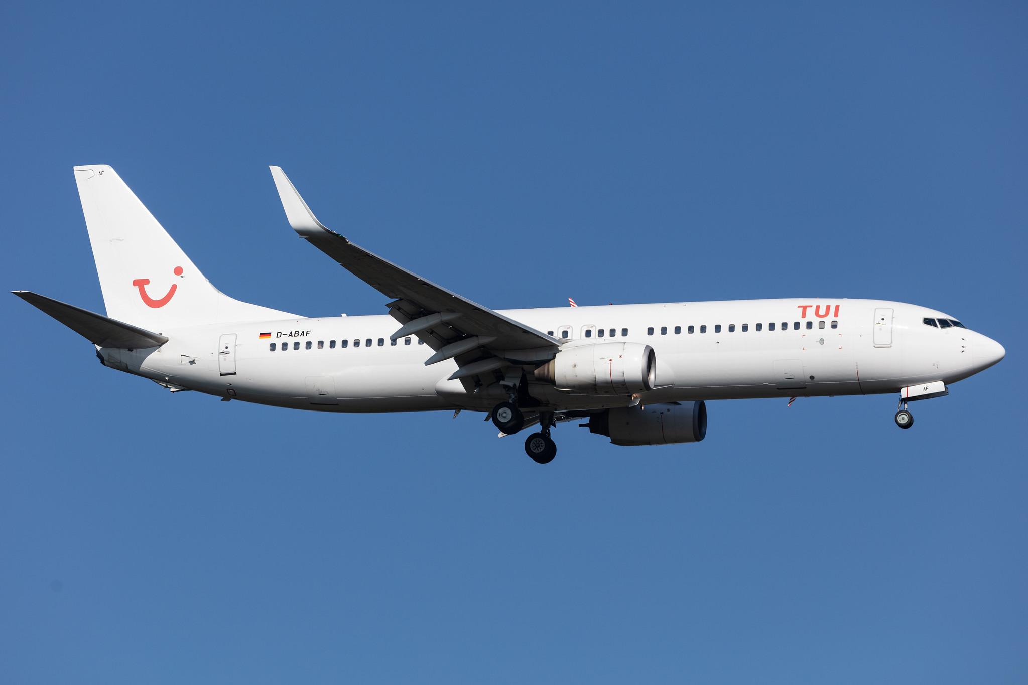 Frankfurt Airport: TUI (X3 / TUI) | Operator: TUI fly |  Boeing 737-86J B738 | D-ABAF | MSN 30878