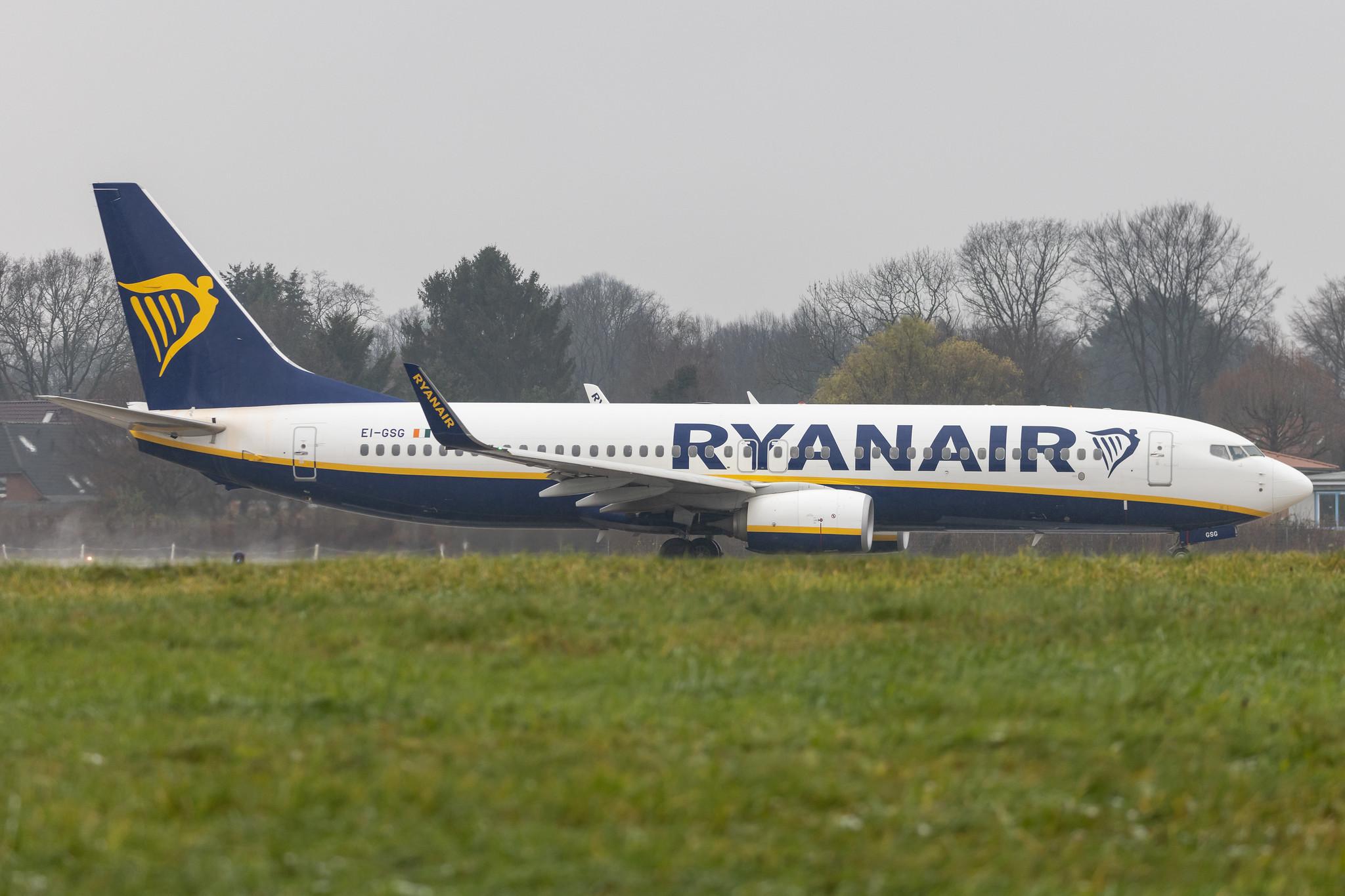 Hamburg Airport: Ryanair (FR / RYR) |  Boeing 737-8AS B738 | EI-GSG | MSN 44849