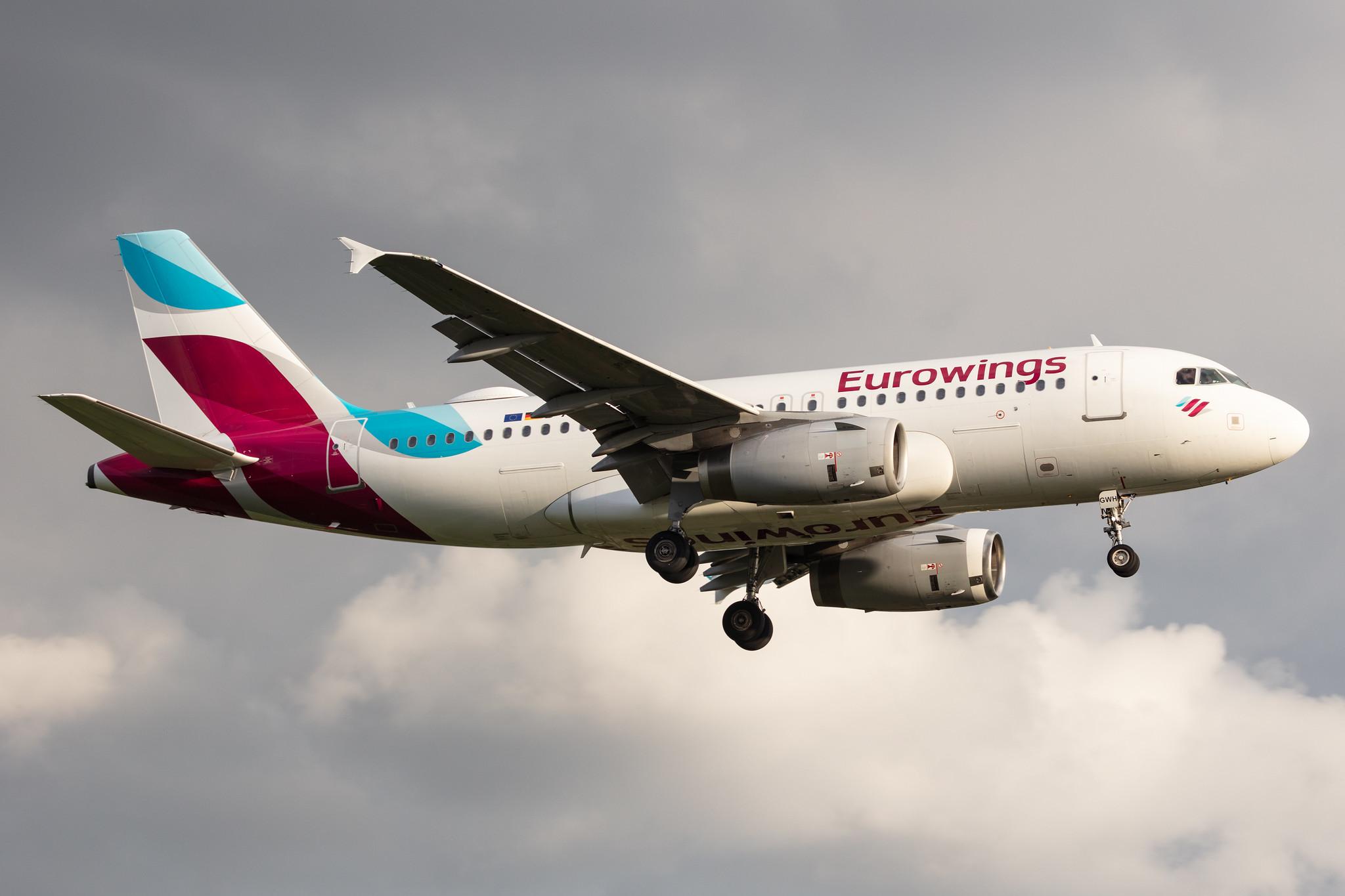 Hamburg Airport: Eurowings (EW / EWG) |  Airbus A319-132 A319 | D-AGWH | MSN 3352