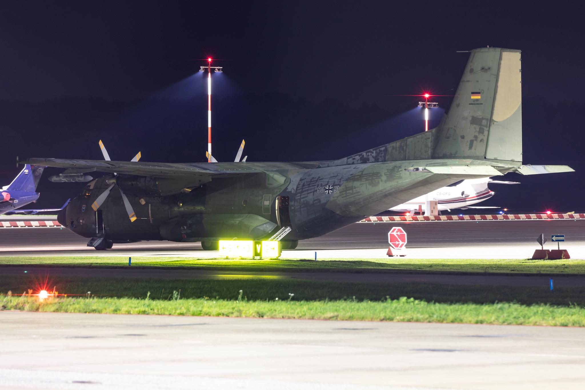 Hamburg Airport: German Air Force (/ GAF) | Transall C-160D C160 | 50+51 | MSN D73