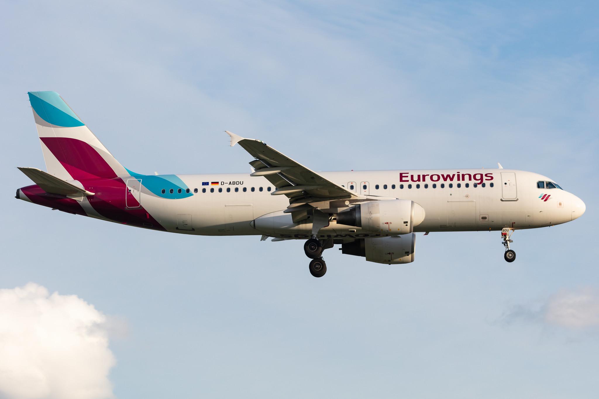 Hamburg Airport: Eurowings (EW / EWG) |  Airbus A320-214 A320 | D-ABDU | MSN 3516