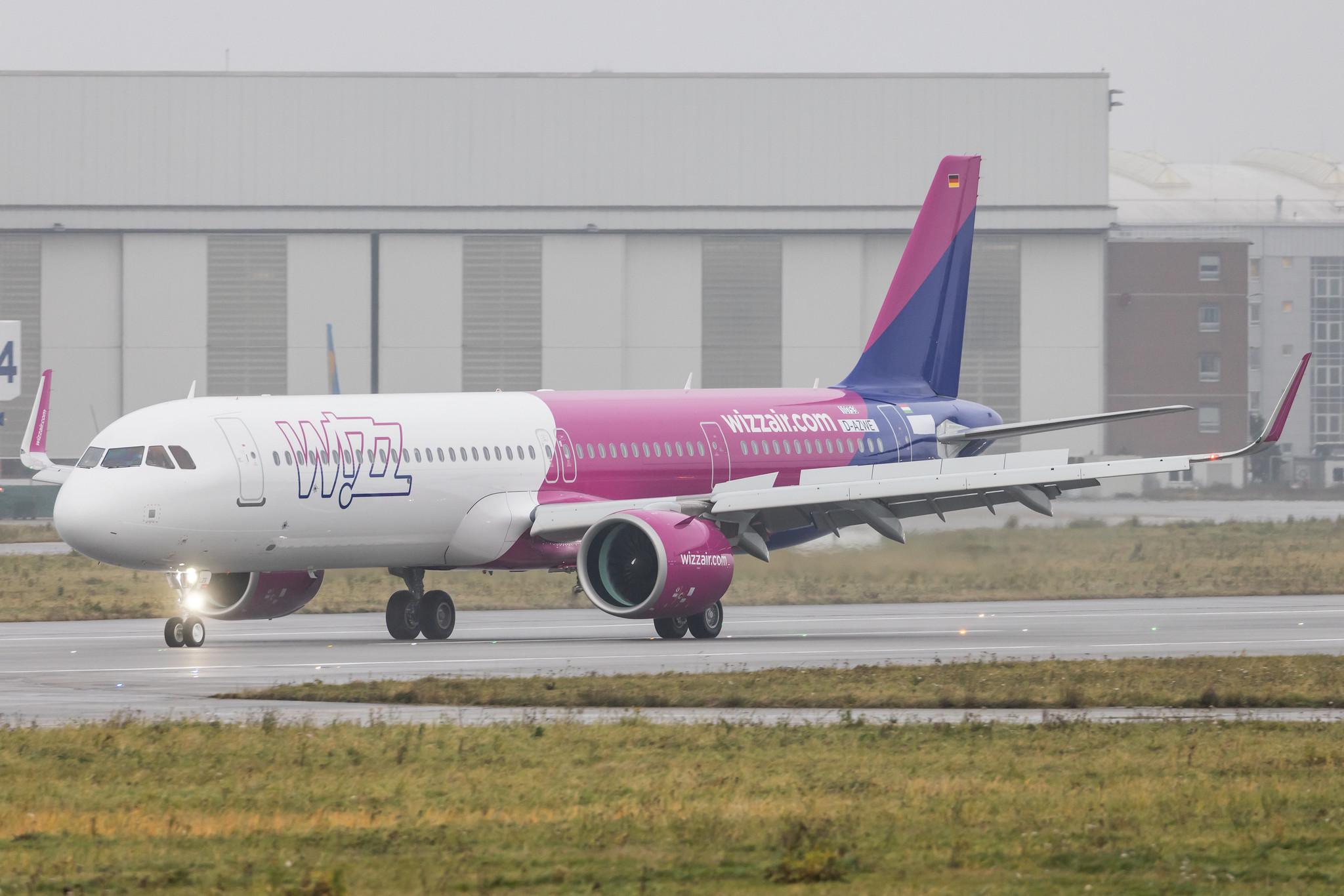 Hamburg Finkenwerder: Wizz Air (W6 / WZZ) | Airbus A321-271NX A21N | D-AZWE (HA-LZG) | MSN 10753