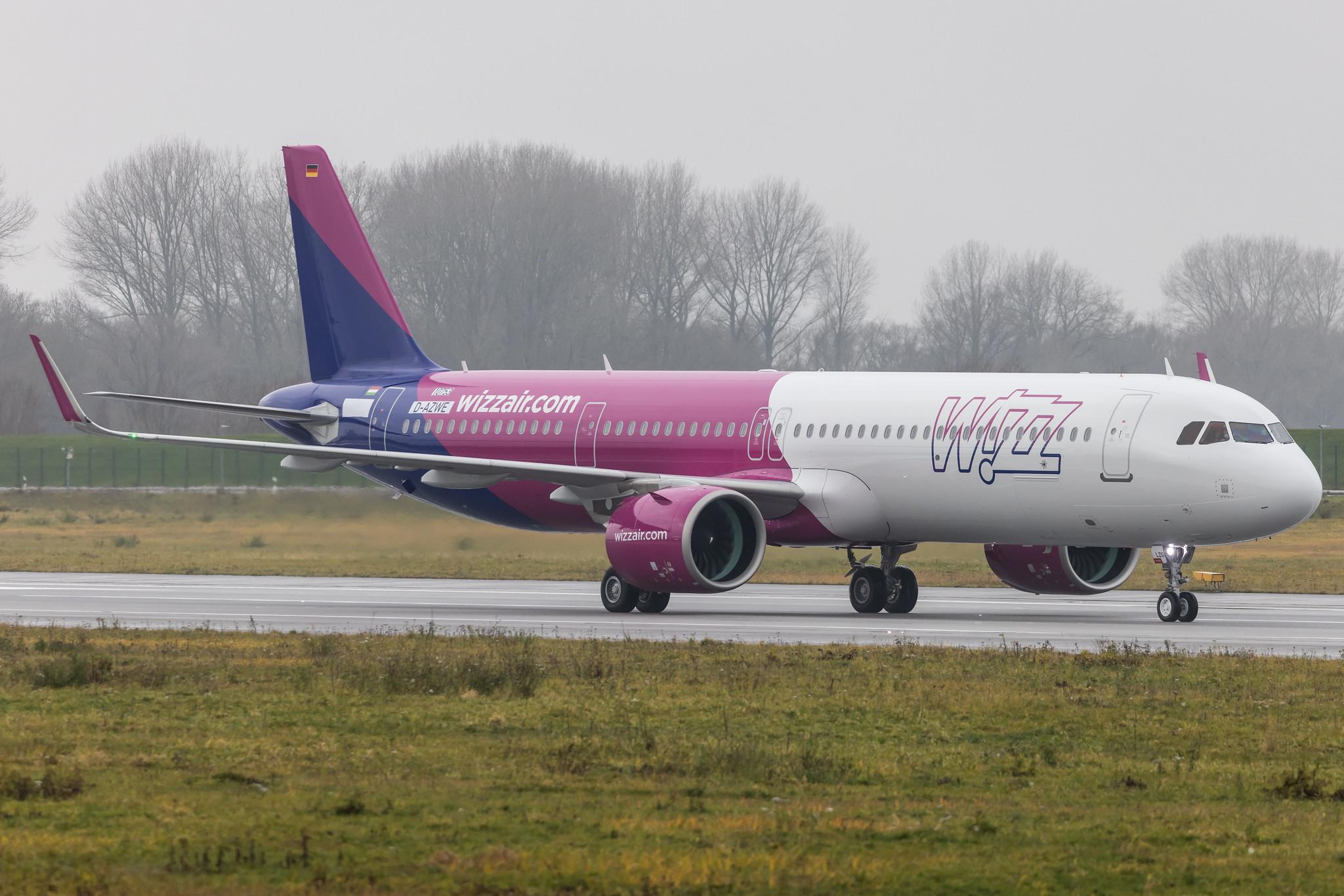 Hamburg Finkenwerder: Wizz Air (W6 / WZZ) | Airbus A321-271NX A21N | D-AZWE (HA-LZG) | MSN 10753