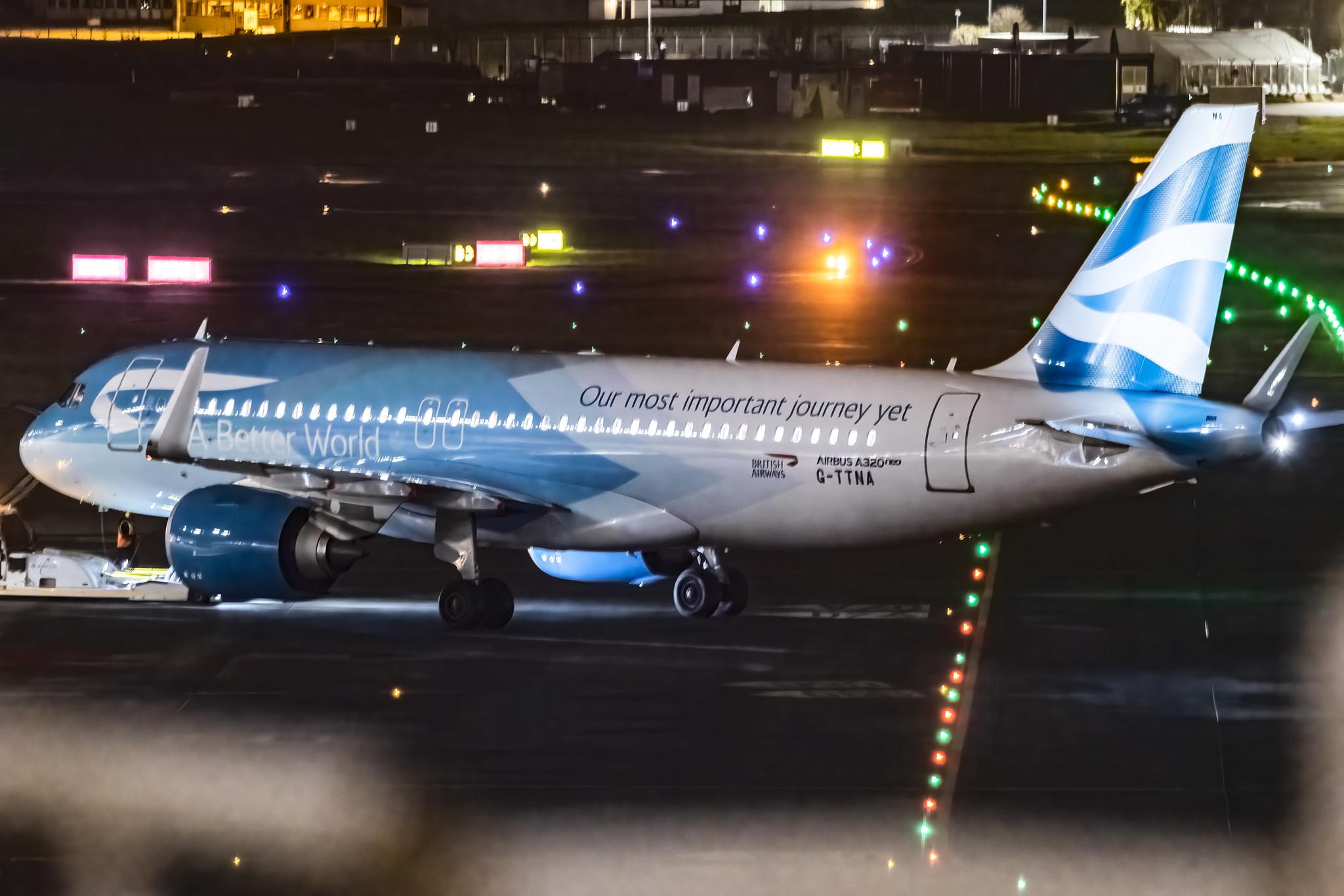 Hamburg Airport: British Airways (BA / BAW) |  Livery: BA Better World Livery |  Airbus A320-251N A20N | G-TTNA | MSN 8108