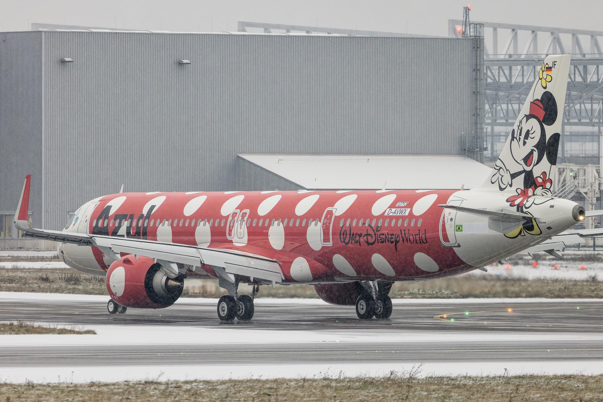 Hamburg Finkenwerder: Azul Linhas Aéreas Brasileiras  (AD / AZU) | Livery: Minnie Mouse - Walt Disney World | Airbus A321-251NX A21N | D-AVWX (PR-YJF) | MSN 10793