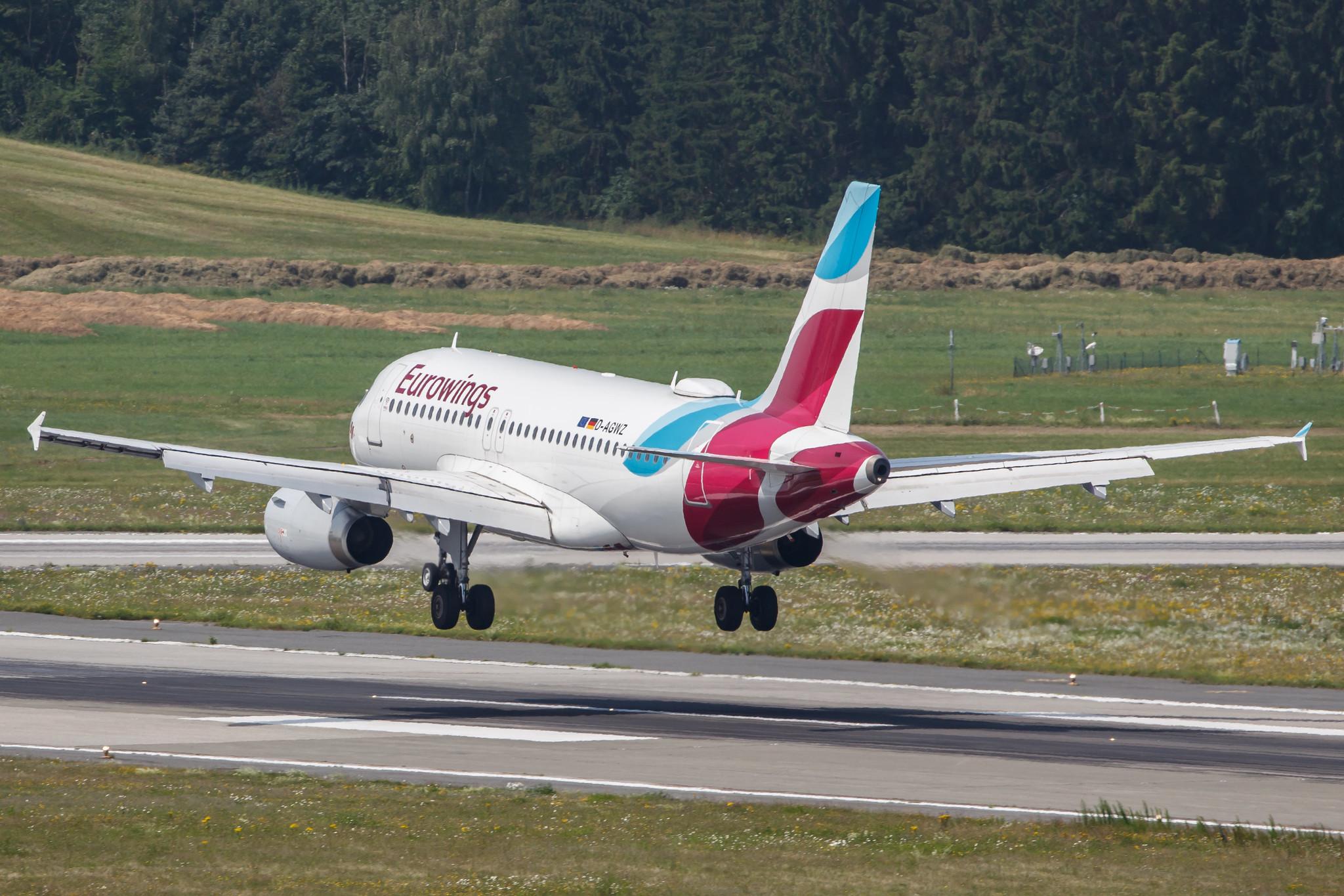 Hamburg Airport: Eurowings (EW / EWG) |  Airbus A319-132 A319 | D-AGWZ | MSN 5978