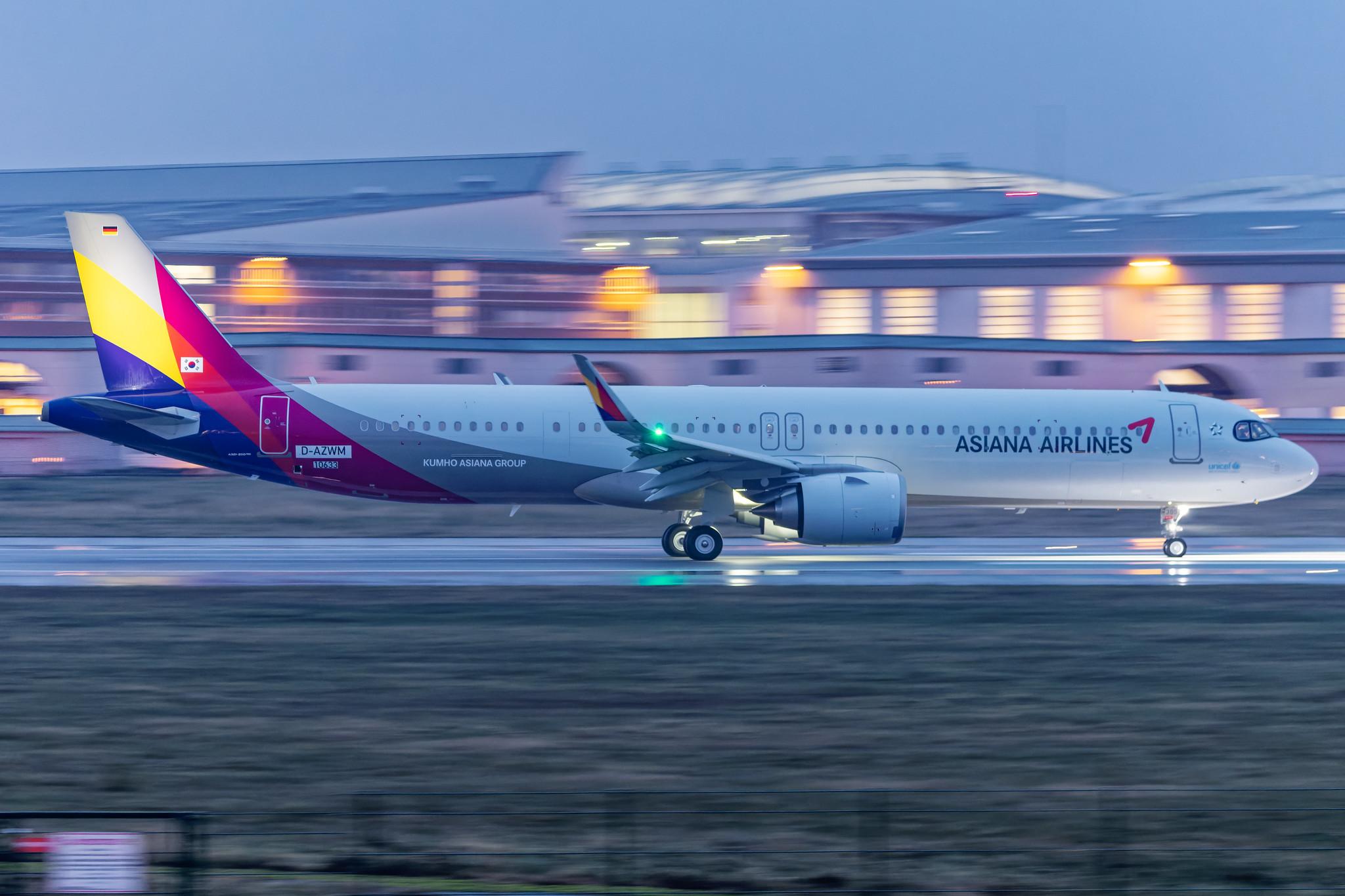 Hamburg Finkenwerder: Asiana Airlines (OZ / AAR) | Airbus A321-251NX A21N | D-AZWM (HL8399) | MSN 10633