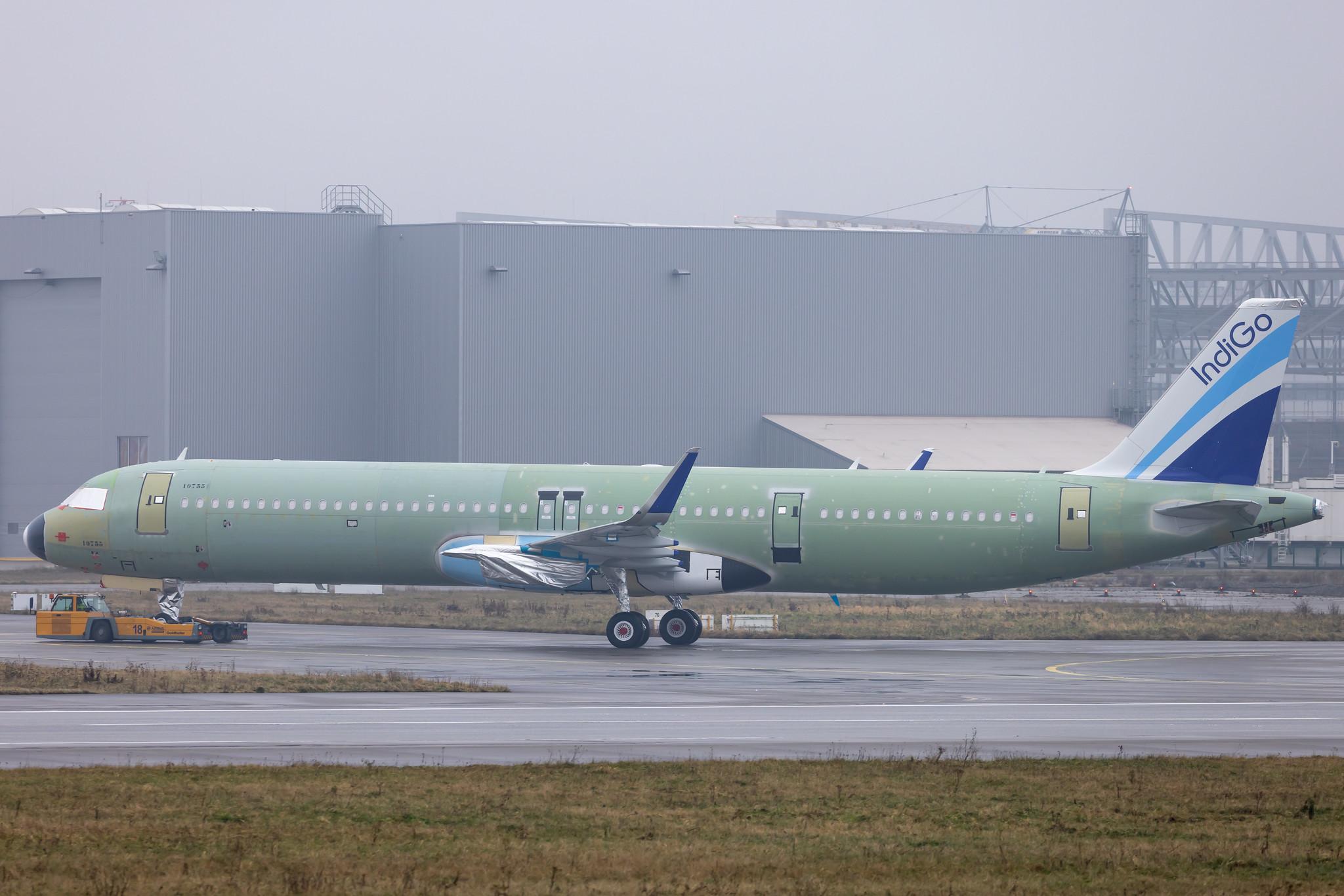 Hamburg Finkenwerder: IndiGo (6E / IGO) | Airbus A321-251NX A21N | D-A??? | MSN 10733