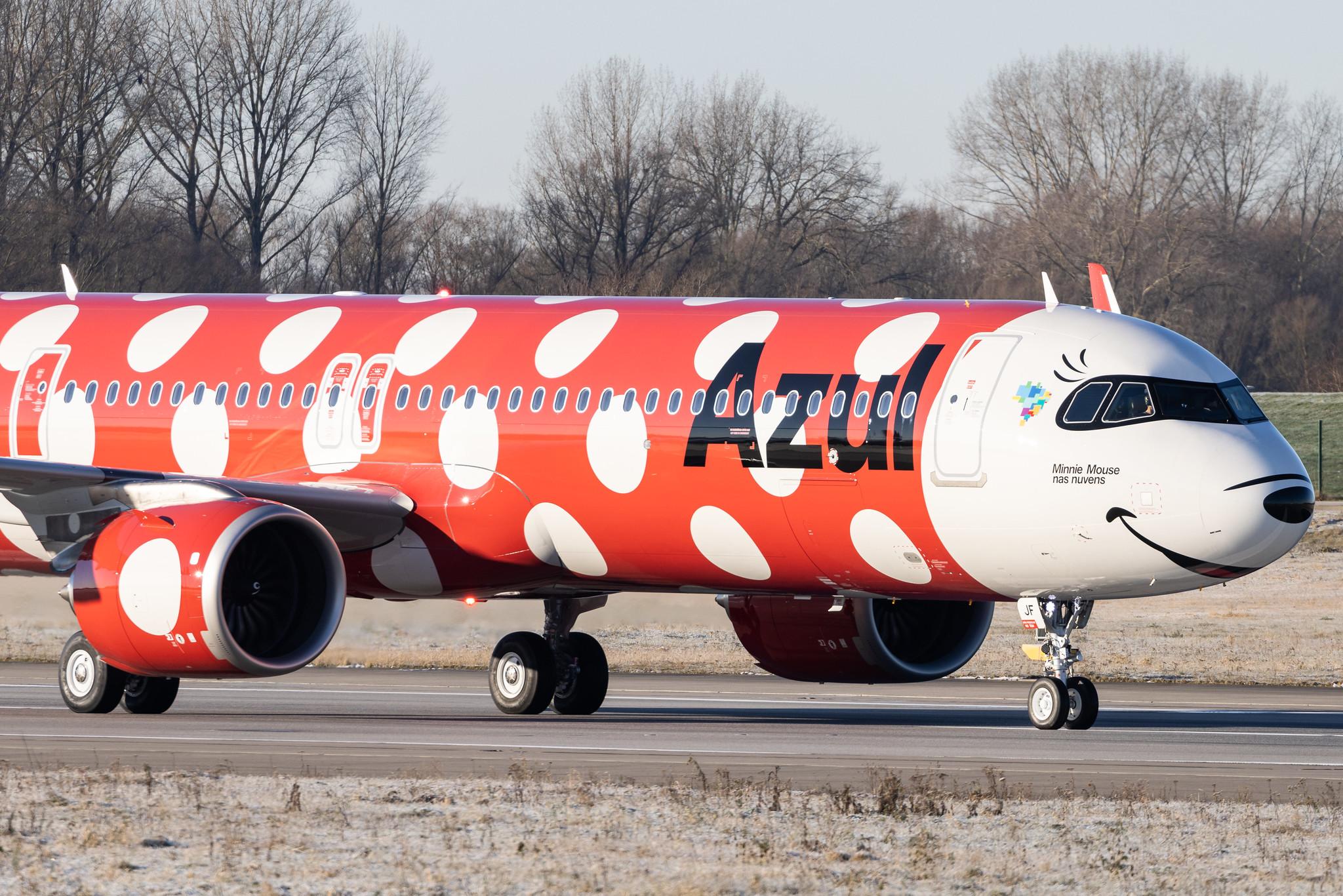 Hamburg Finkenwerder: Azul Linhas Aéreas Brasileiras  (AD / AZU) | Livery: Minnie Mouse - Walt Disney World | Airbus A321-251NX A21N | D-AVWX (PR-YJF) | MSN 10793