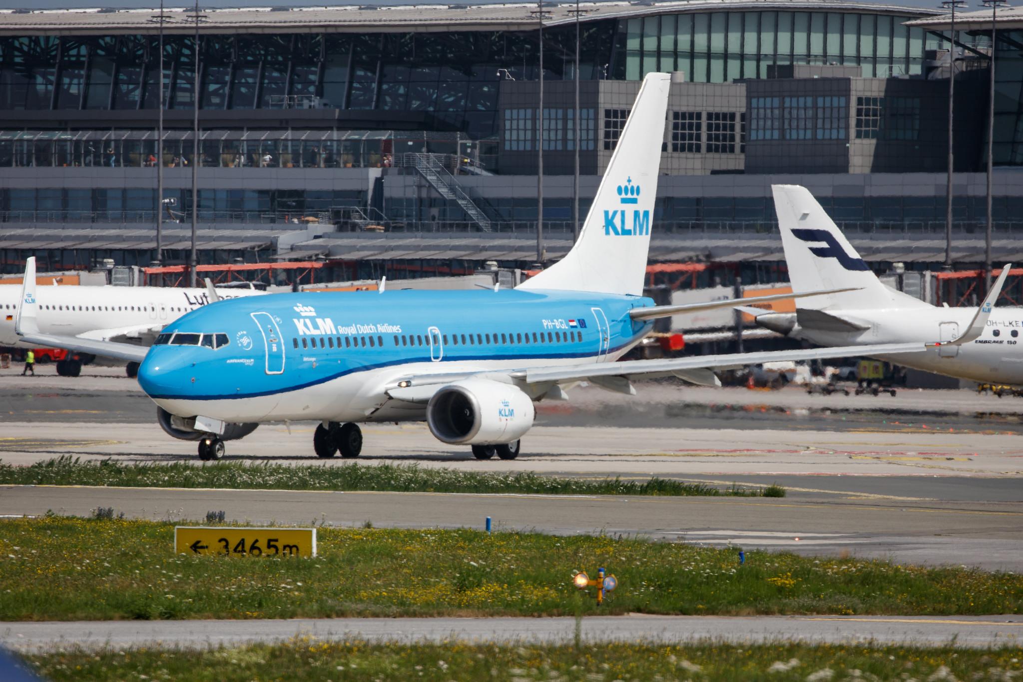 Hamburg Airport: KLM (KL / KLM) |  Boeing 737-7K2 B737 | PH-BGL | MSN 30369