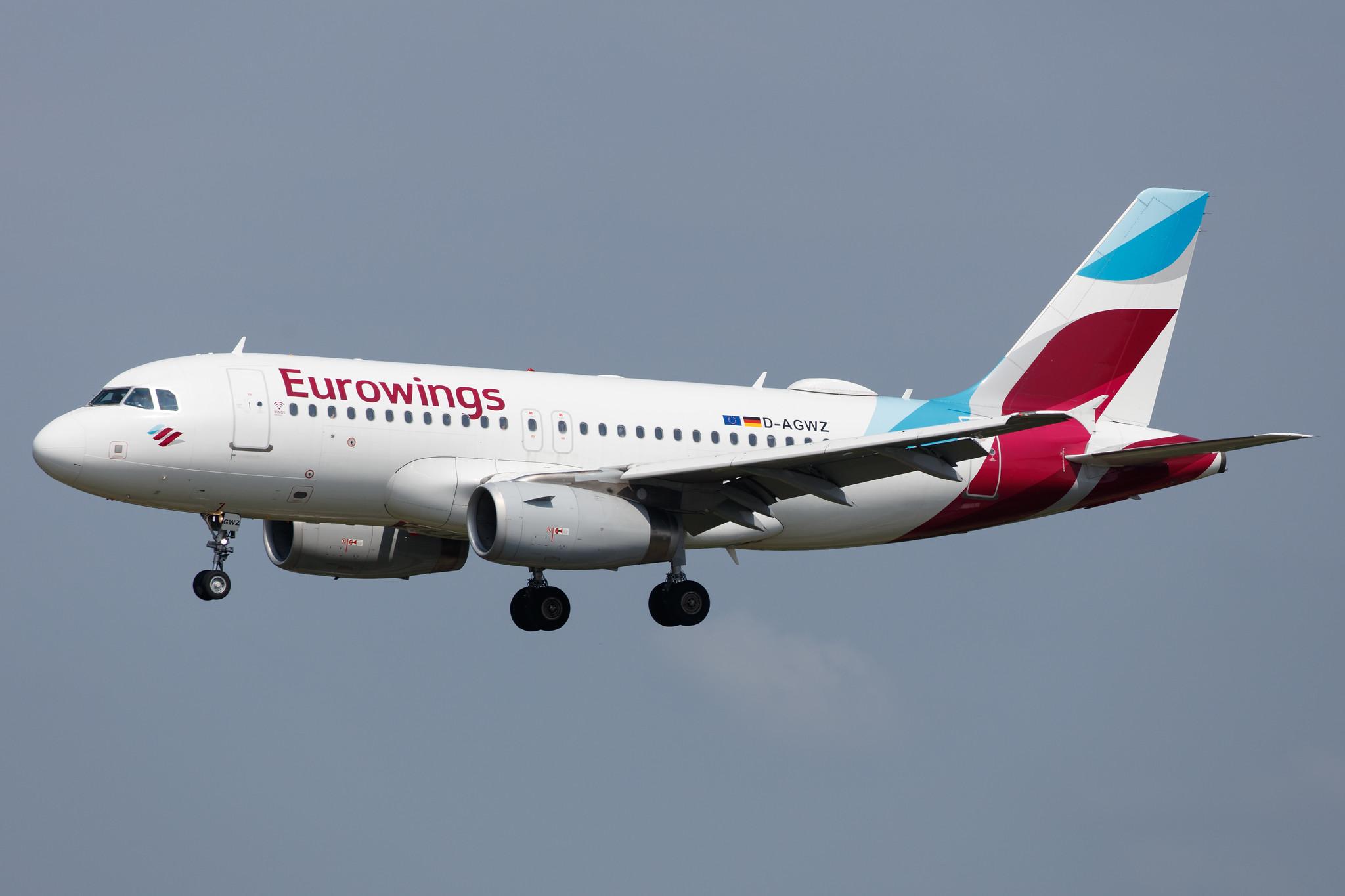 Hamburg Airport: Eurowings (EW / EWG) |  Airbus A319-132 A319 | D-AGWZ | MSN 5978