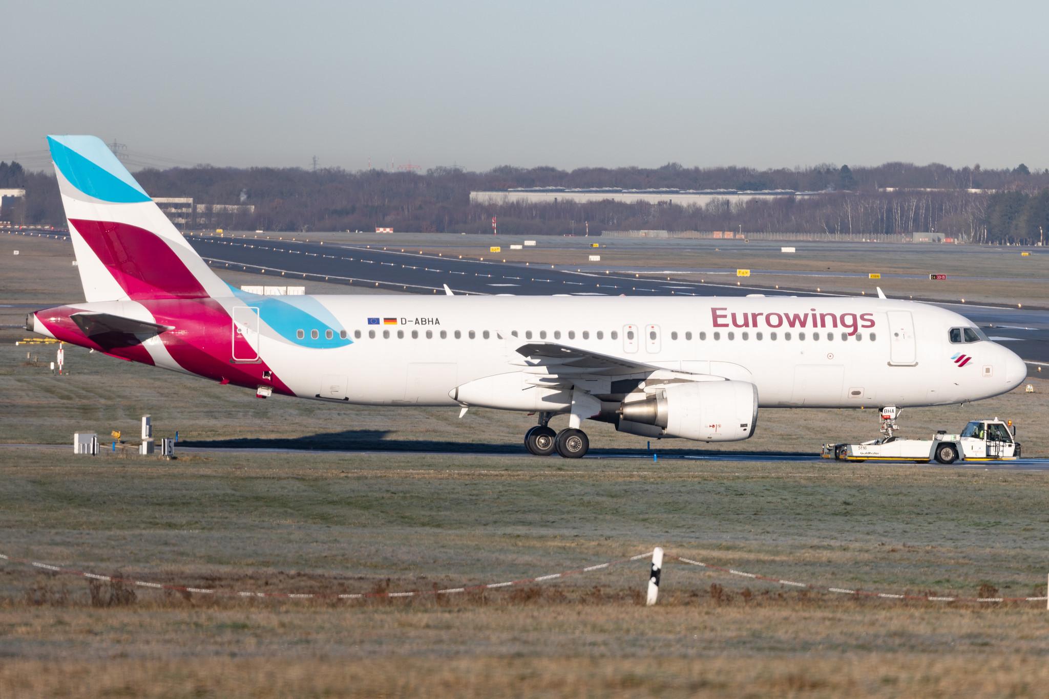 Hamburg Airport: Eurowings (EW / EWG) |  Airbus A320-214 A320 | D-ABHA | MSN 3540