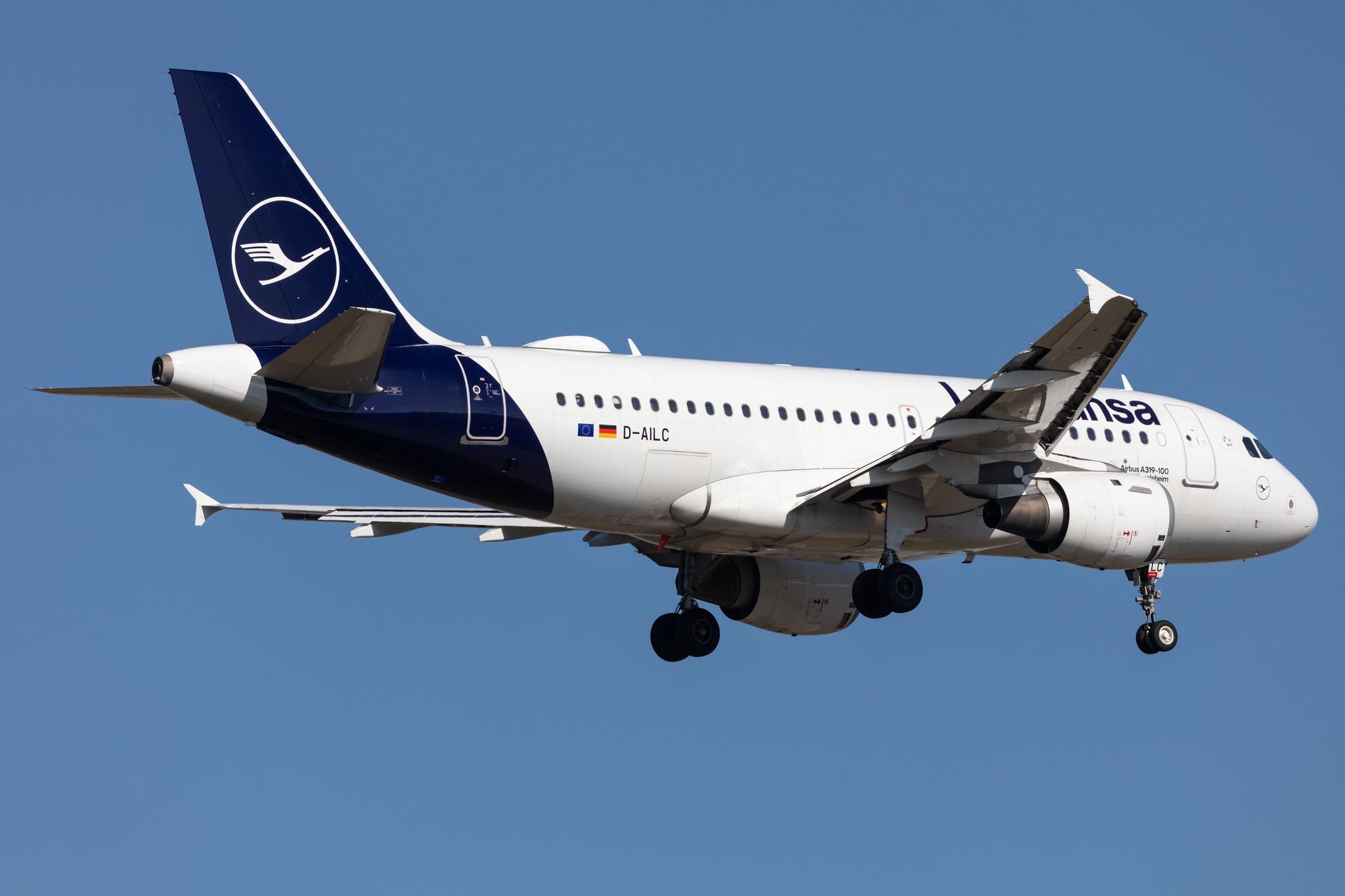 Frankfurt Airport: Lufthansa (LH / DLH) |  Airbus A319-114 A319 | D-AILC | MSN 0616