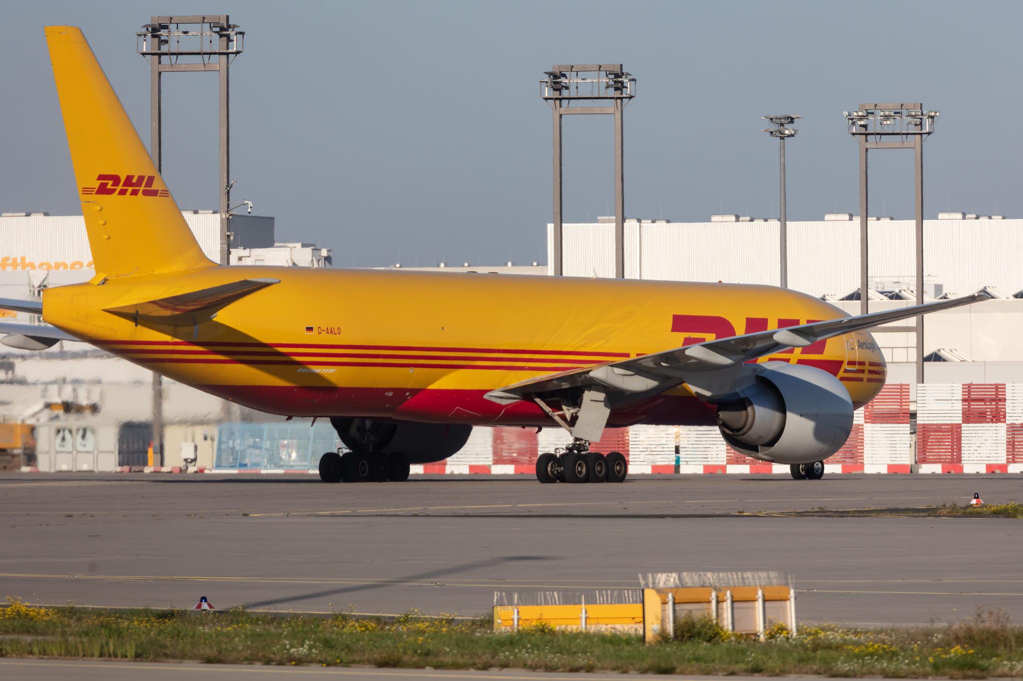 Frankfurt Airport: DHL (D0 / DHK) | Operator: AeroLogic |  Boeing 777-F B77L | D-AALO | MSN 66085