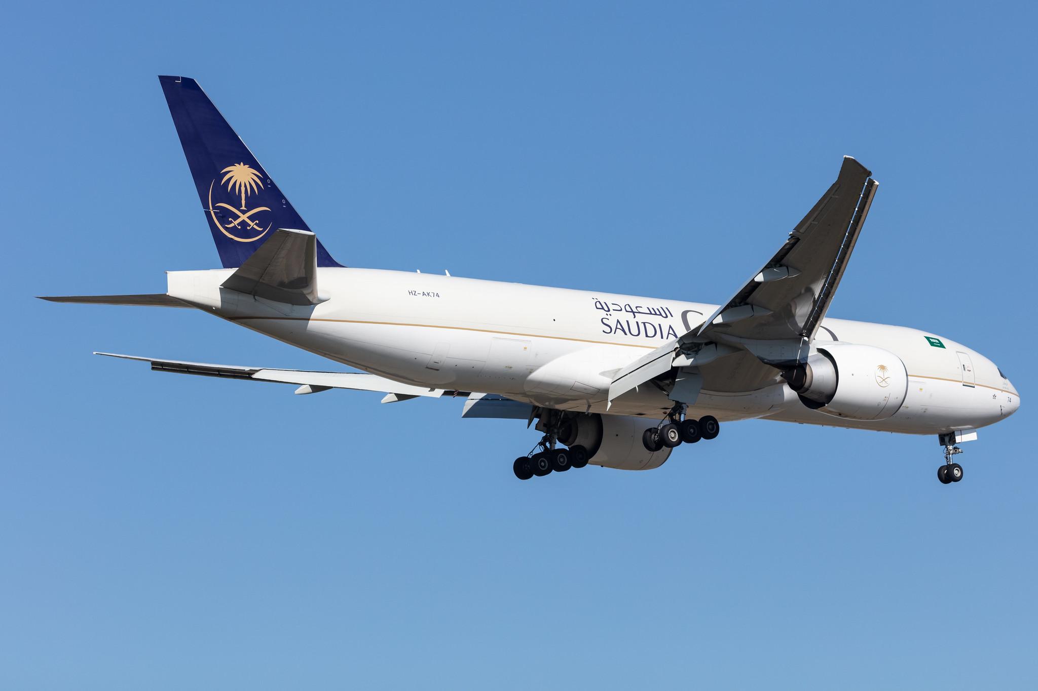 Frankfurt Airport: Saudia Cargo (SV / SVA) | Operator: Saudia |  Boeing 777-FFG B77L | HZ-AK74 | MSN 60340