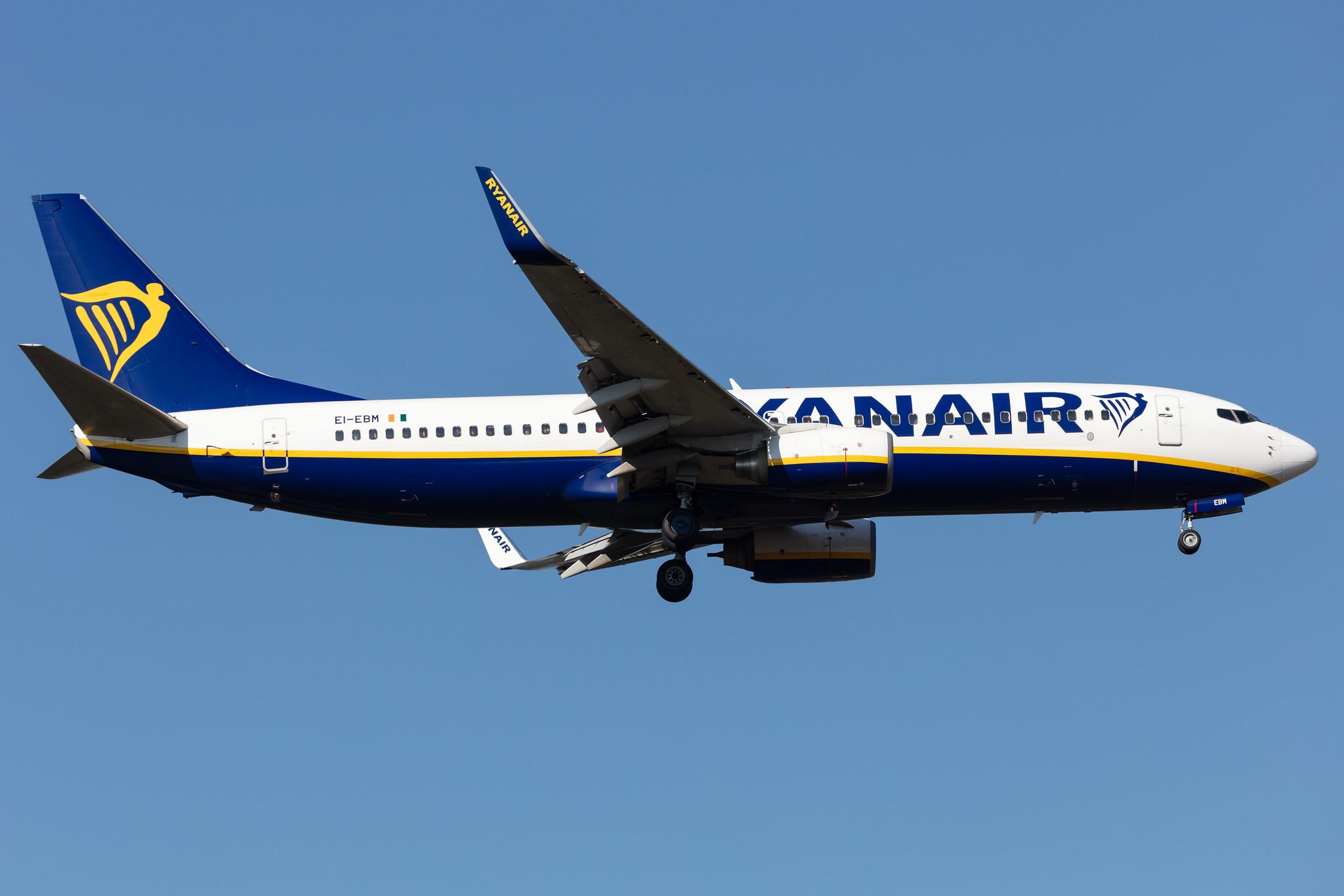 Frankfurt Airport: Ryanair (FR / RYR) |  Boeing 737-8AS B738 | EI-EBM | MSN 35002