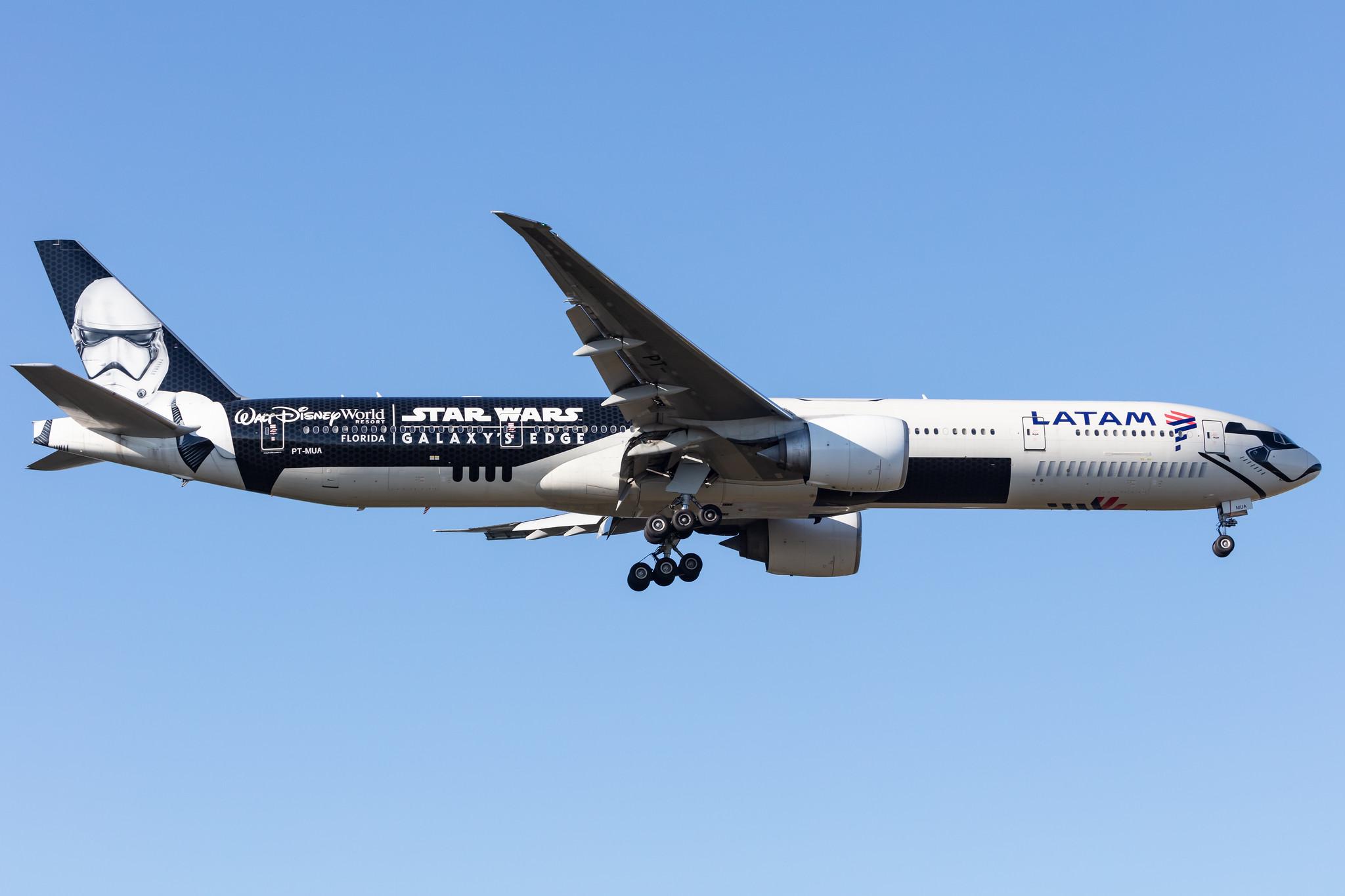 Frankfurt Airport: LATAM Airlines (LA / LAN) |  Livery: Star Wars-Galaxy's Edge Livery | Operator: LATAM Brasil |  Boeing 777-32W(ER) B77W | PT-MUA | MSN 37664