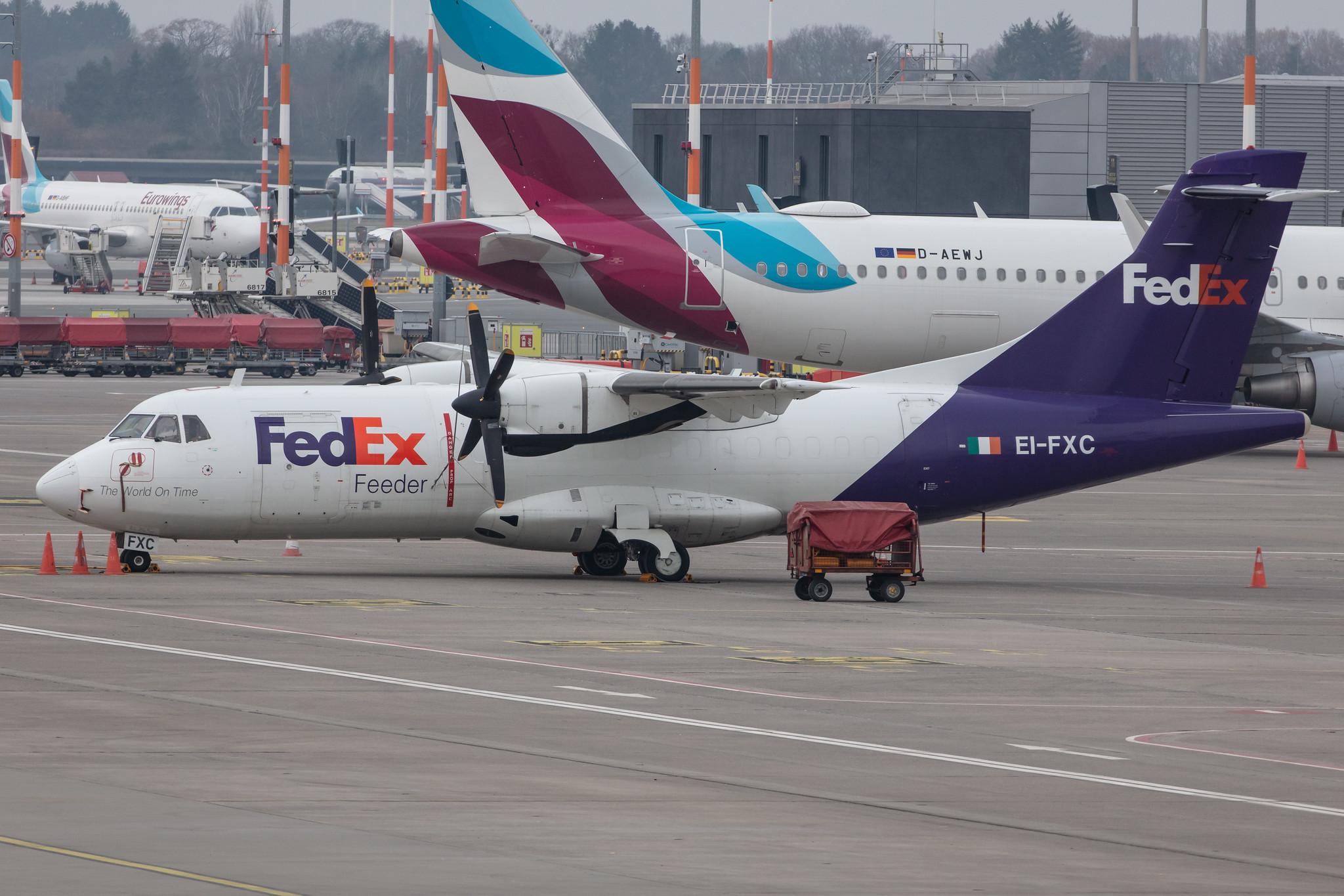 Hamburg Airport: FedEx (FX / FDX) | Operator: ASL Airlines Ireland |  ATR 42-300(F) AT43 | EI-FXC | MSN 0310