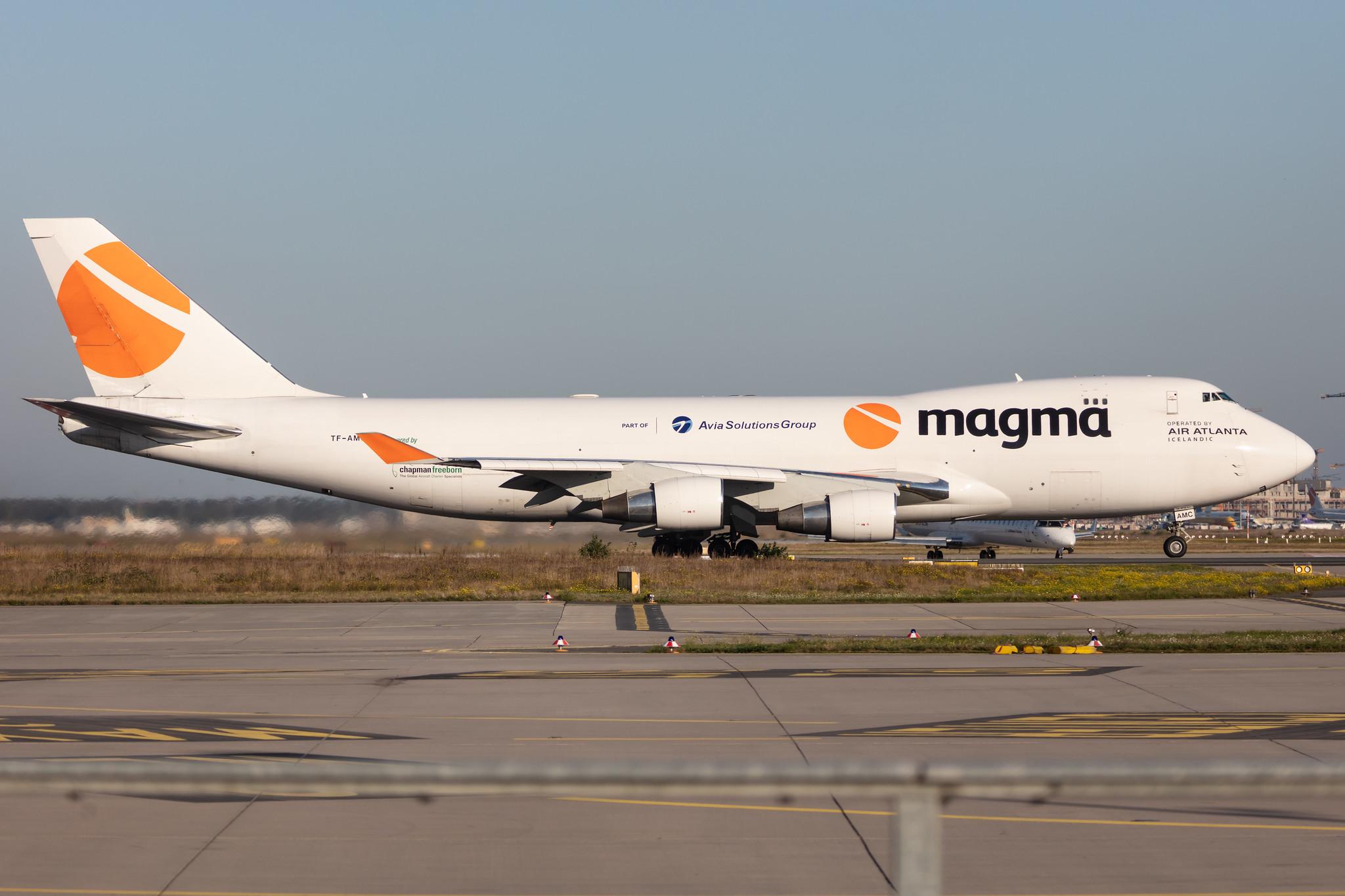 Frankfurt Airport: Magma Aviation (CC / ABD) | Operator: Air Atlanta Icelandic |  Boeing 747-412F B744 | TF-AMC | MSN 26563