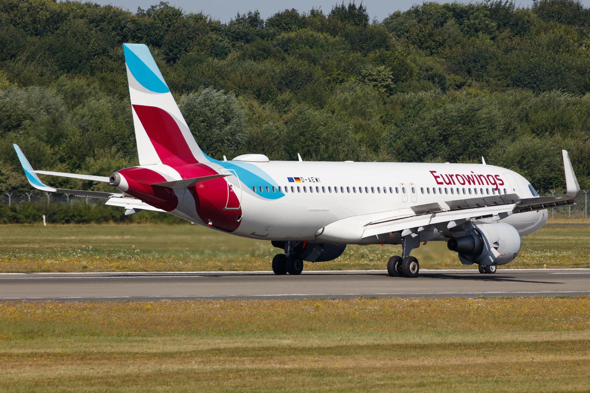 Hamburg Airport: Eurowings (EW / EWG) |  Airbus A320-214 A320 | D-AEWI | MSN 7210