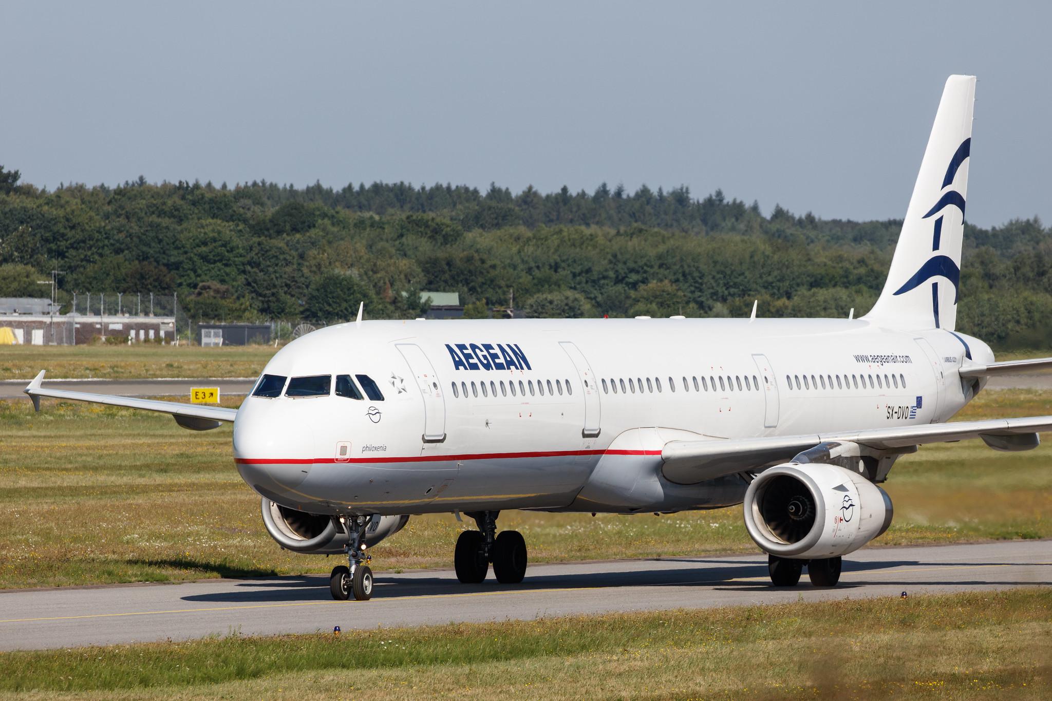 Hamburg Airport: Aegean Airlines (A3 / AEE) |  Airbus A321-231 A321 | SX-DVO | MSN 3462