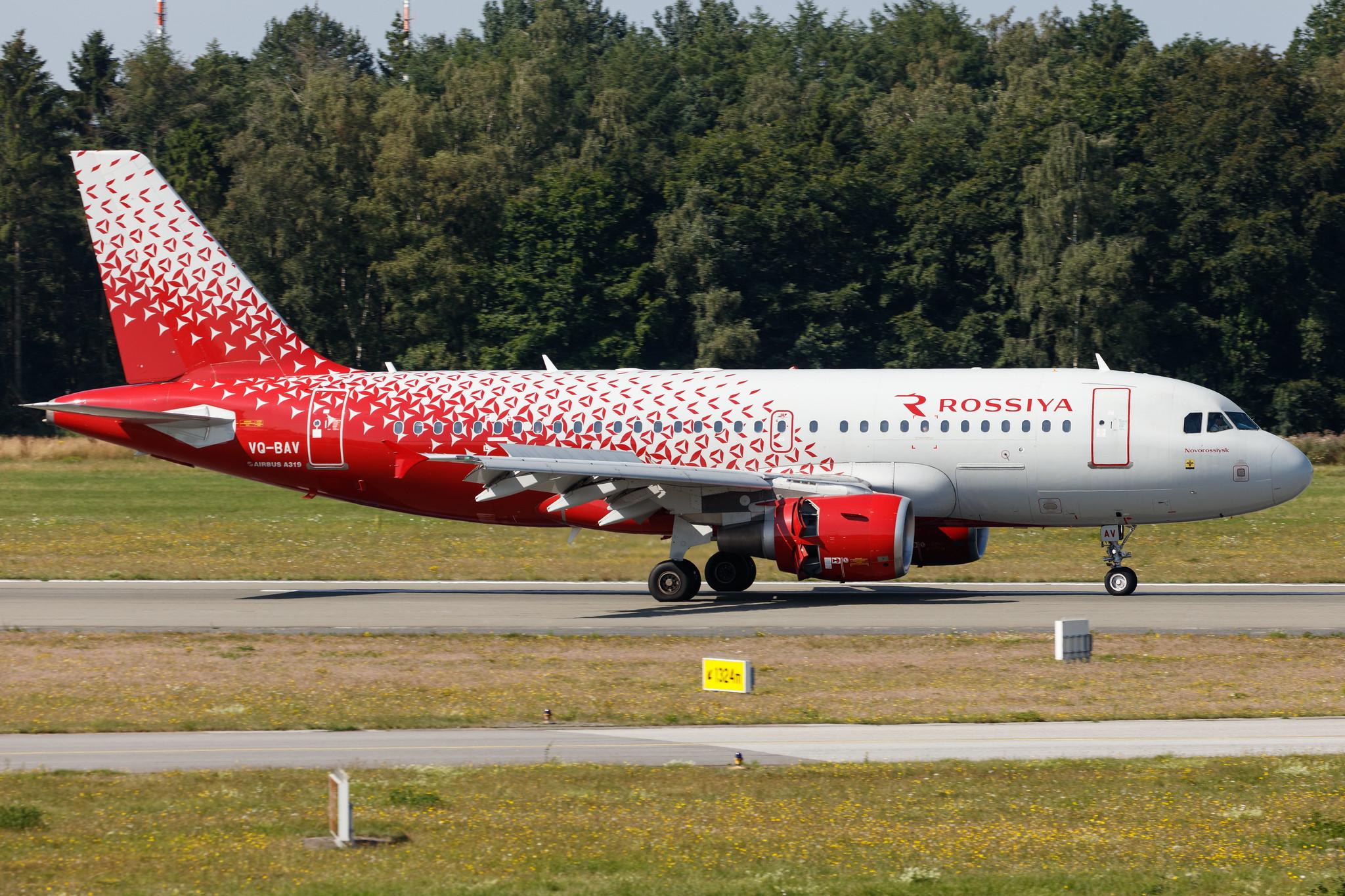 Hamburg Airport: Rossiya (FV / SDM) |  Airbus A319-111 A319 | VQ-BAV | MSN 01743