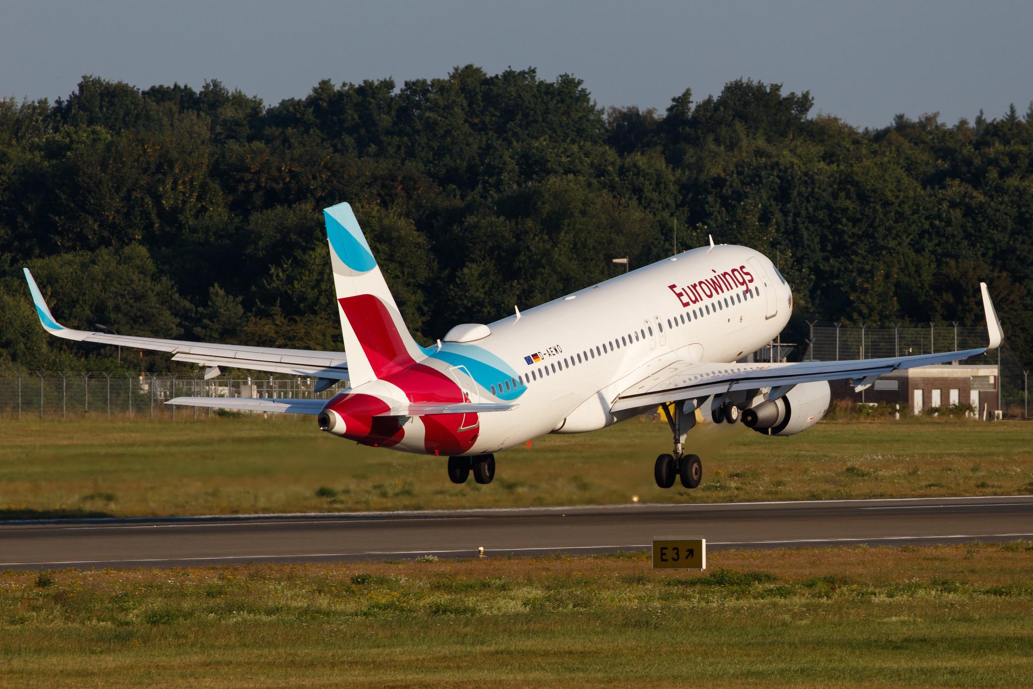 Hamburg Airport: Eurowings (EW / EWG) |  Airbus A320-214 A320 | D-AEWO | MSN 7394