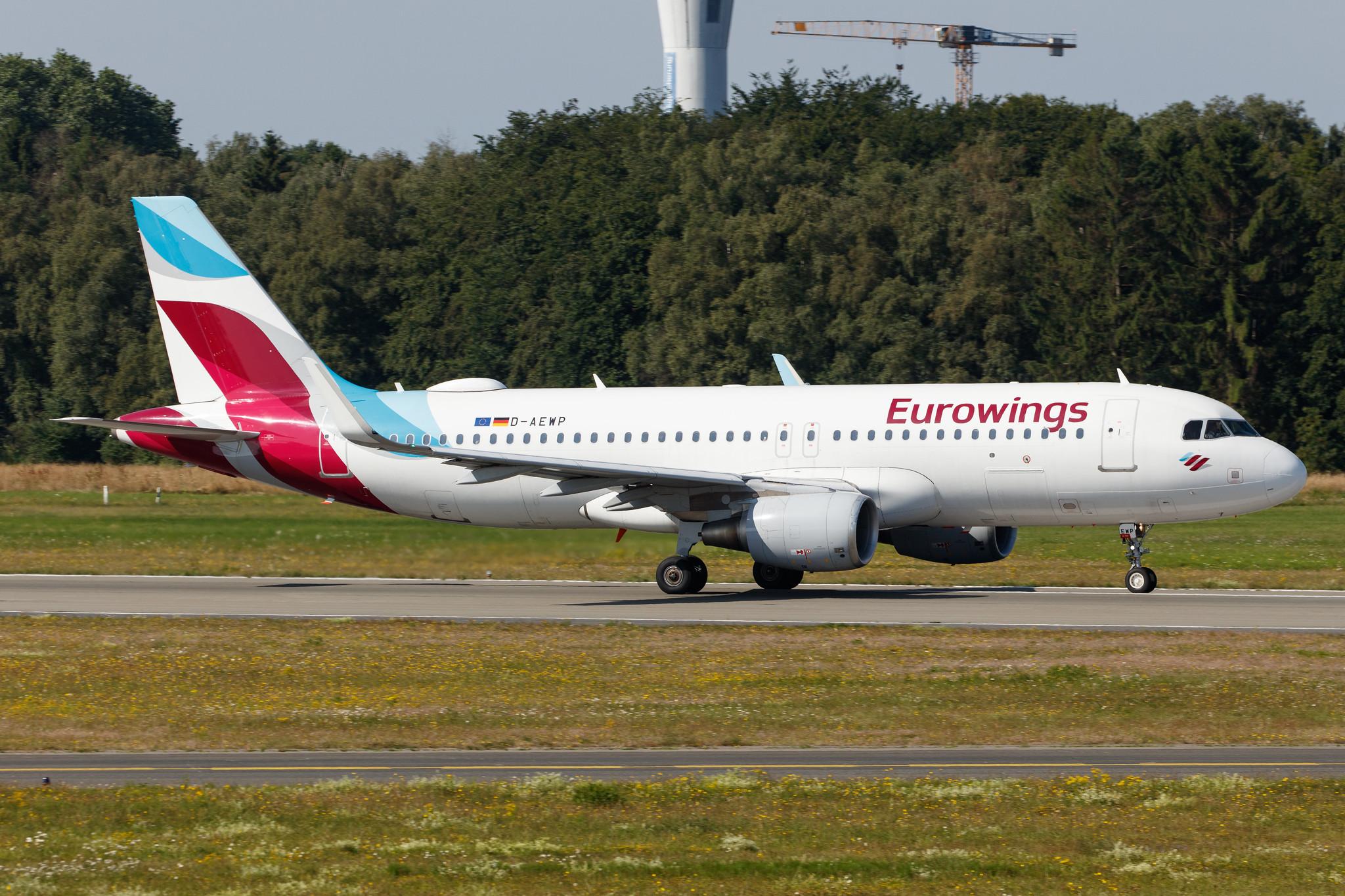 Hamburg Airport: Eurowings (EW / EWG) |  Airbus A320-214 A320 | D-AEWP | MSN 7377