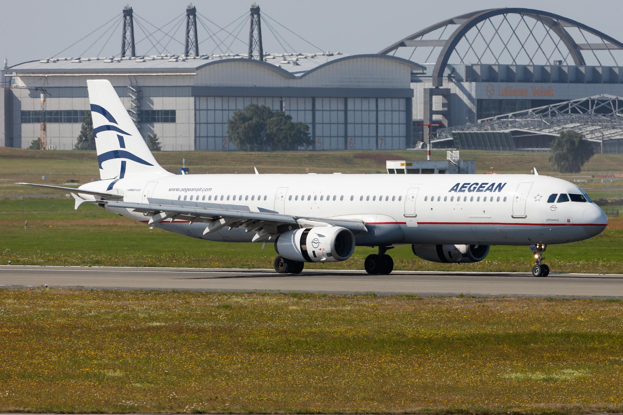 Hamburg Airport: Aegean Airlines (A3 / AEE) |  Airbus A321-231 A321 | SX-DVO | MSN 3462