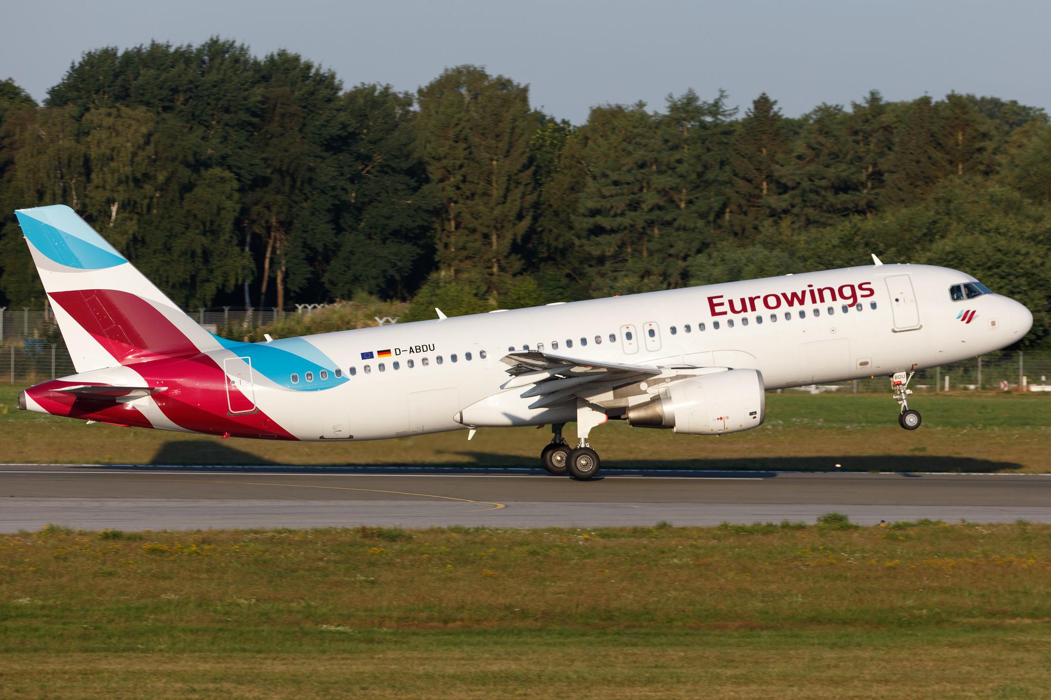 Hamburg Airport: Eurowings (EW / EWG) |  Airbus A320-214 A320 | D-ABDU | MSN 3516