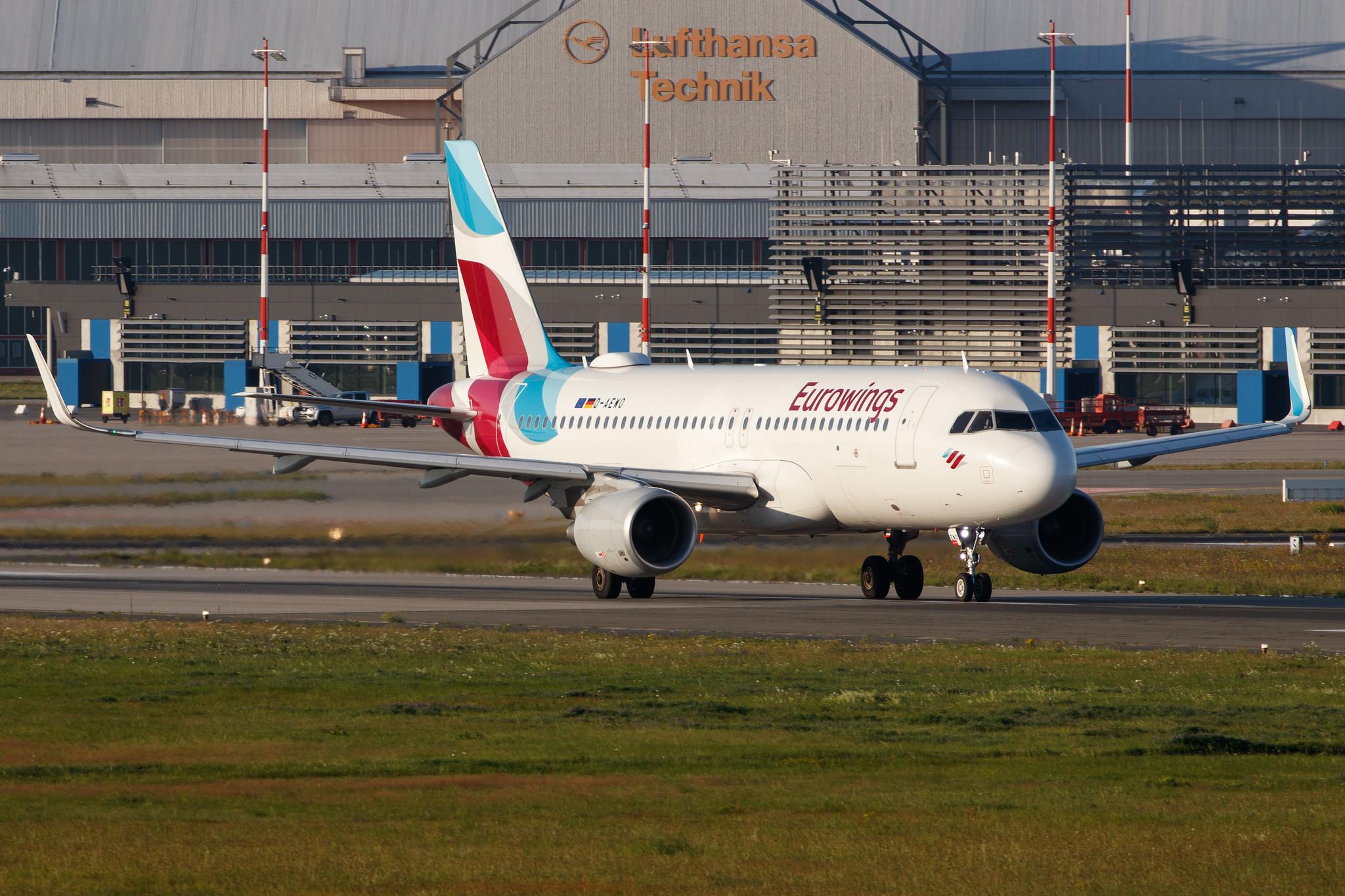 Hamburg Airport: Eurowings (EW / EWG) |  Airbus A320-214 A320 | D-AEWO | MSN 7394