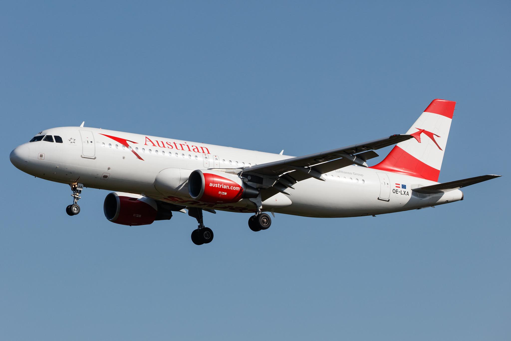 Hamburg Airport: Austrian Airlines (OS / AUA) |  Airbus A320-216 A320 | OE-LXA | MSN 3295