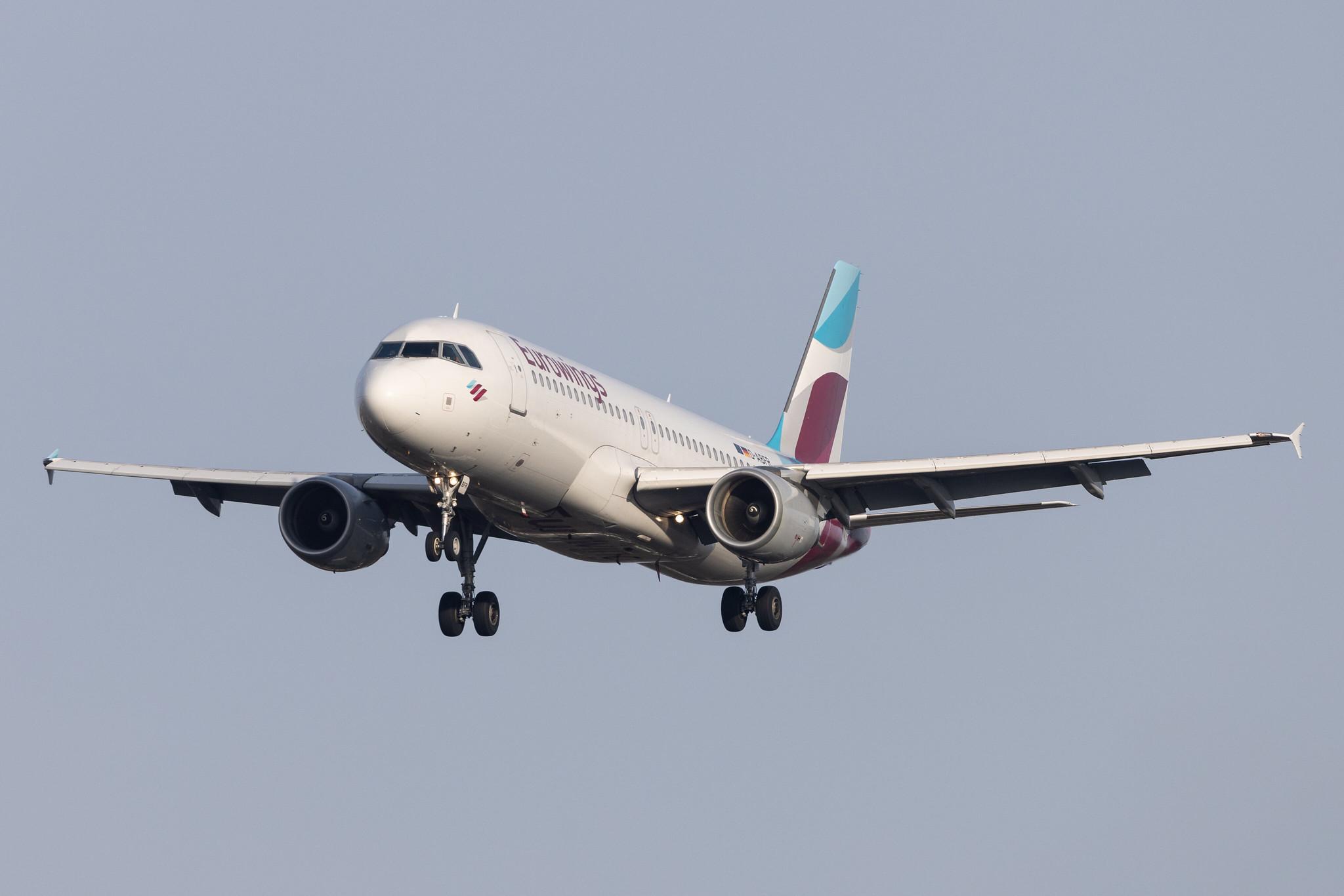 Hamburg Airport: Eurowings (EW / EWG) | Operator: Eurowings Europe |  Airbus A320-214 A320 | D-ABFR | MSN 4631