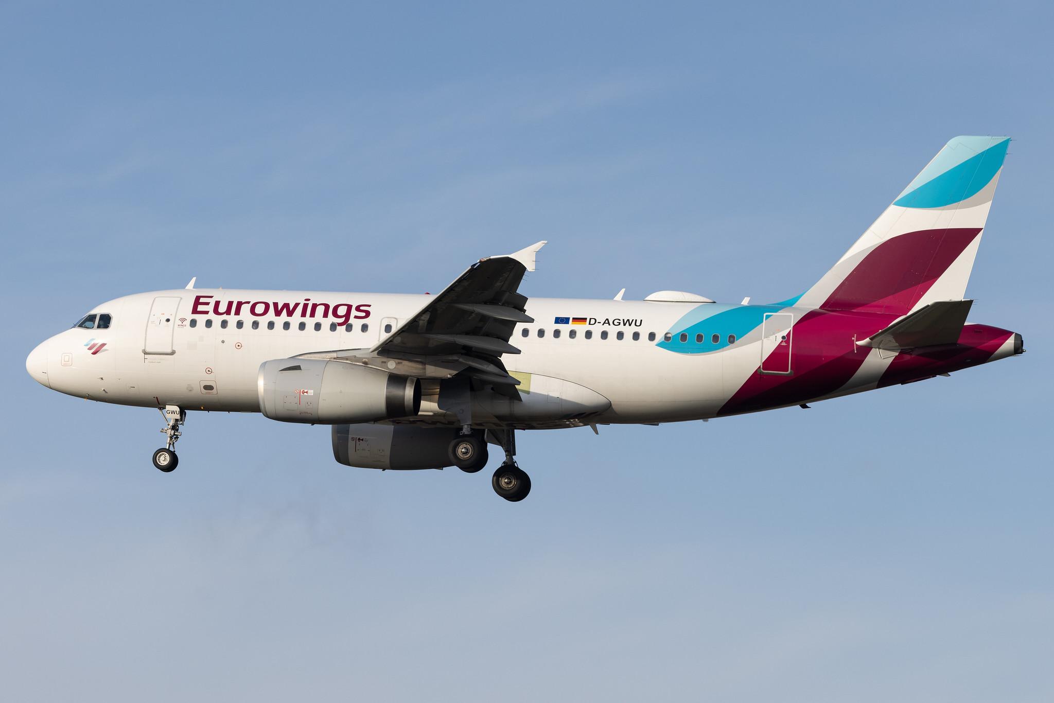 Hamburg Airport: Eurowings (EW / EWG) |  Airbus A319-132 A319 | D-AGWU | MSN 5457