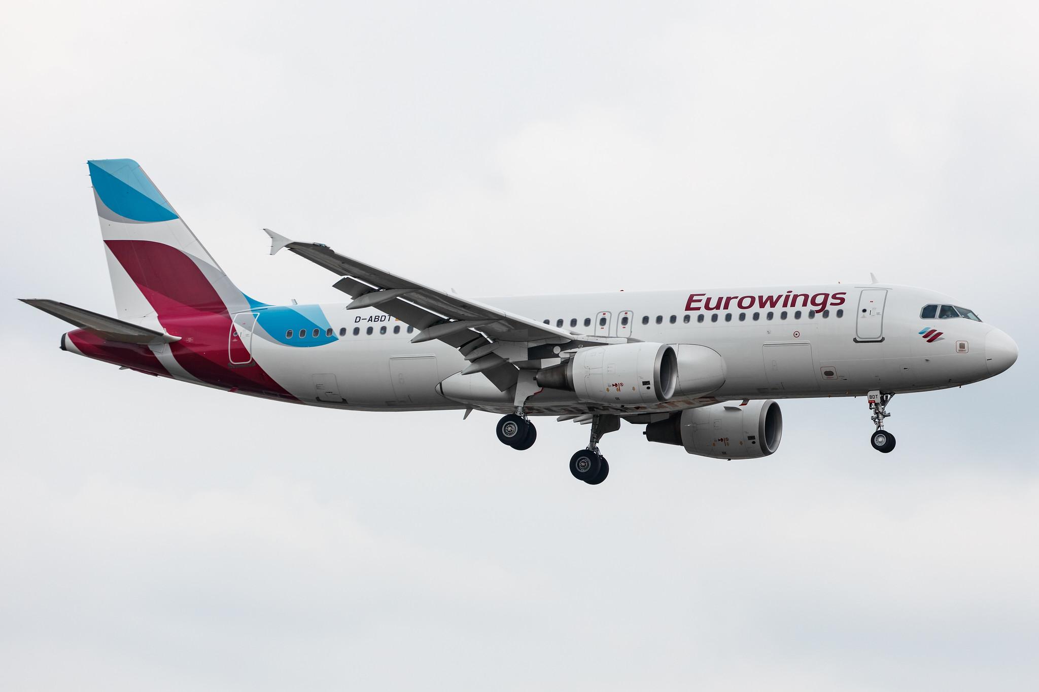 Hamburg Airport: Eurowings (EW / EWG) |  Airbus A320-214 A320 | D-ABDT | MSN 3422