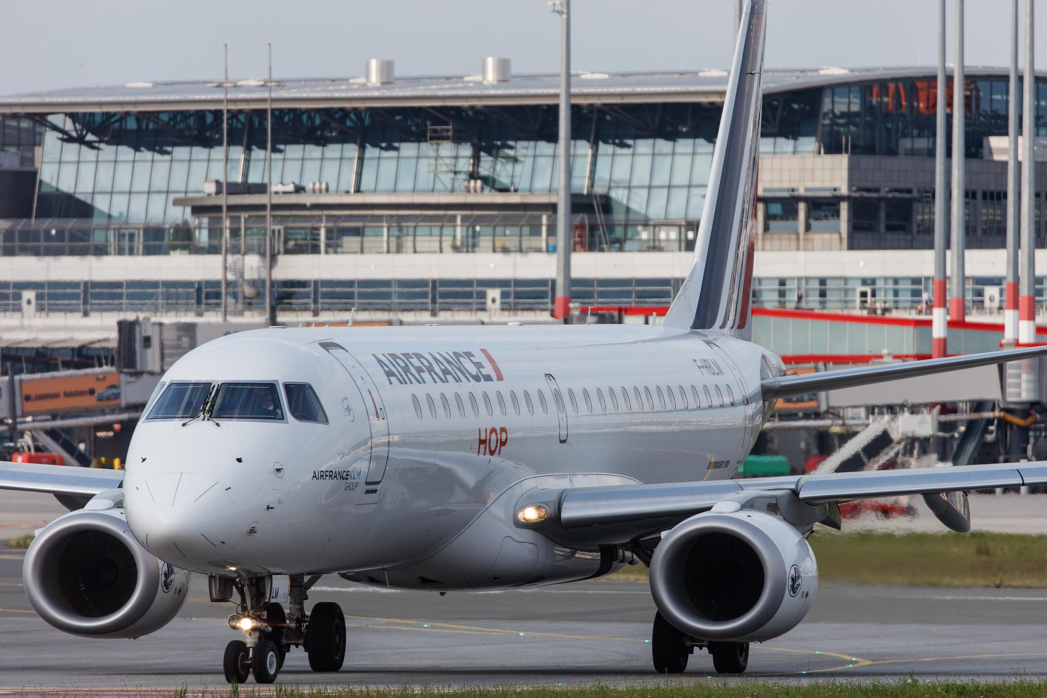 Hamburg Airport: Air France (AF / AFR) | Operator: Air France Hop |  Embraer E190STD E190 | F-HBLM | MSN 19000768
